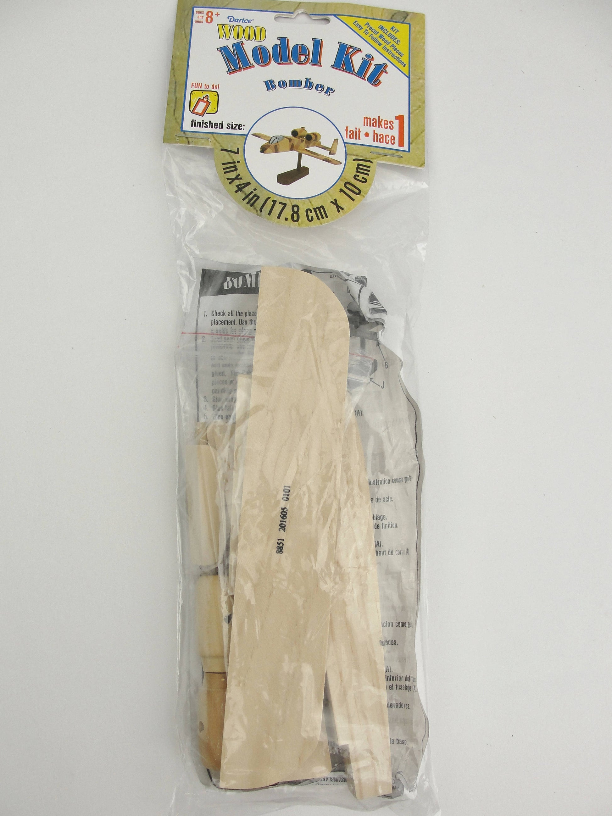 Bomber wood model airplane kit - Model kits - Craft Supply House