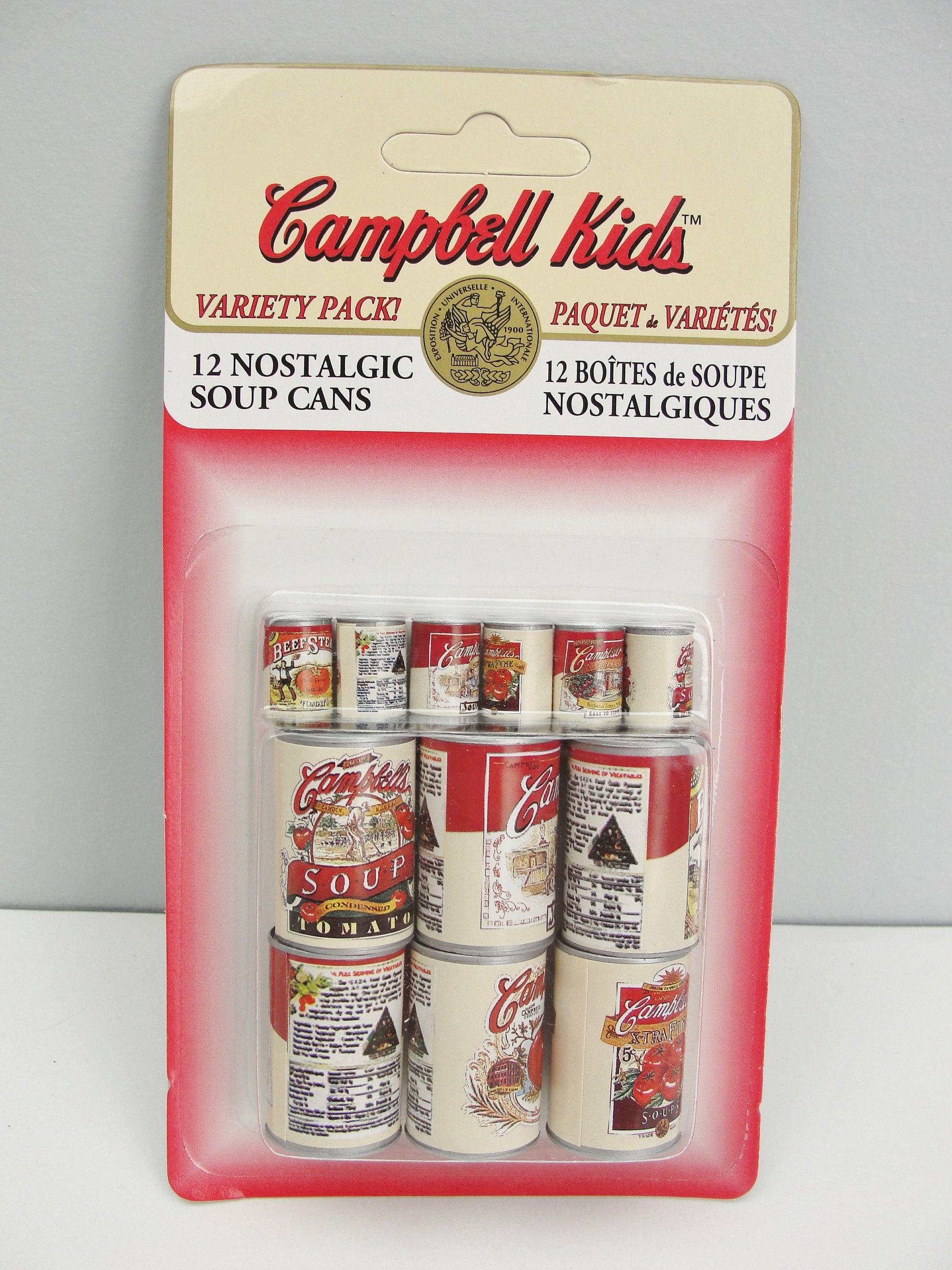 Dollhouse Campbell Kids cans - Miniatures - Craft Supply House