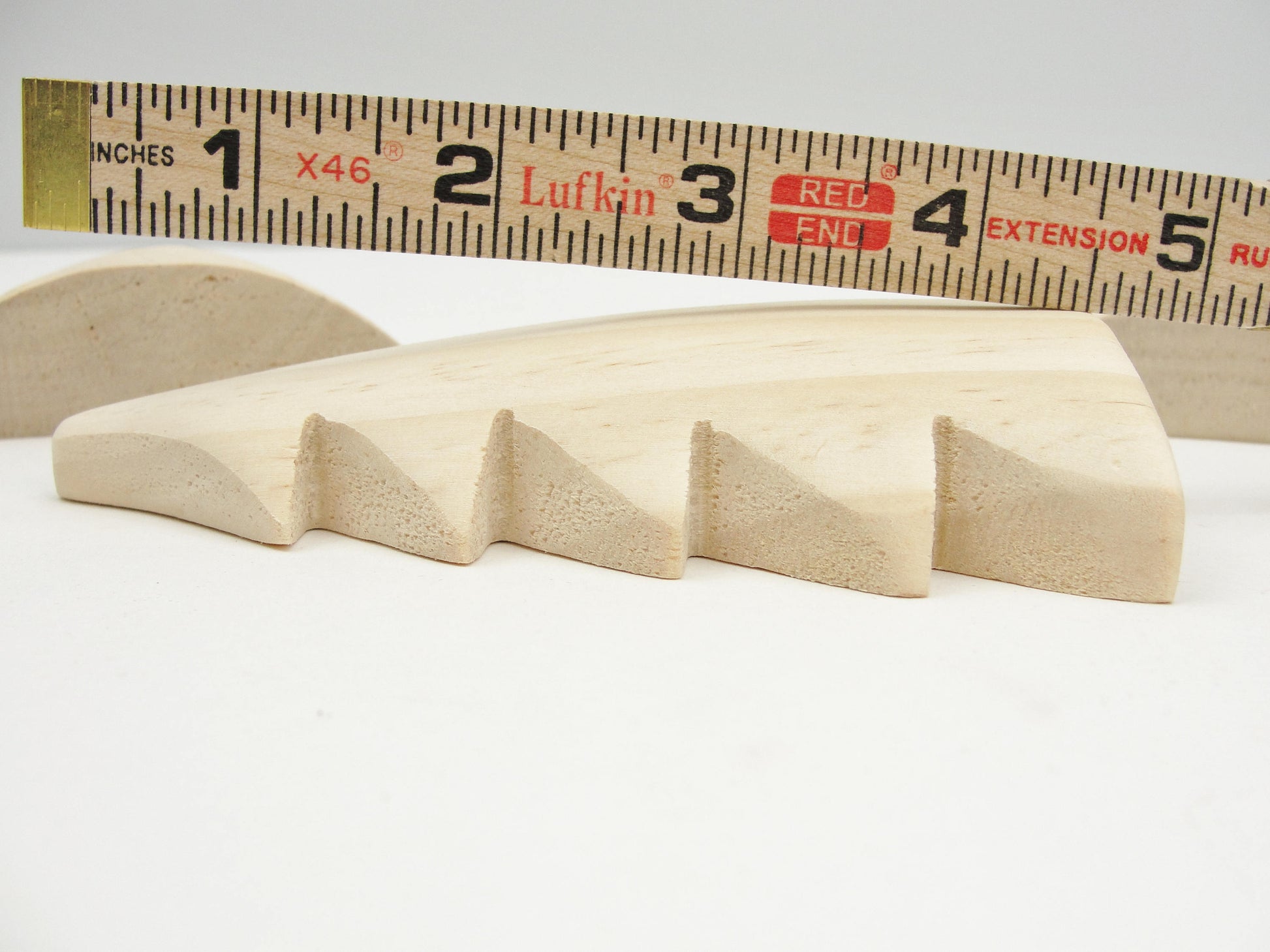 Tall Puffy tree cutout unfinished diy 4 1/2" tall set of 3 - Wood parts - Craft Supply House