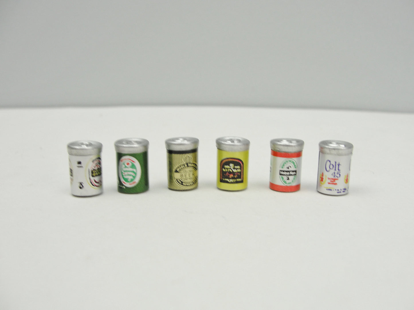 Dollhouse beer cans set of 6 - Miniatures - Craft Supply House
