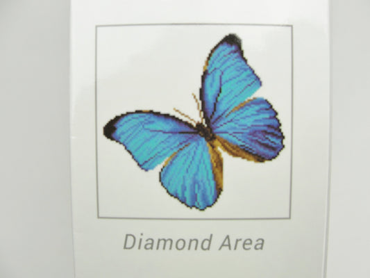 Diamond Dotz blue butterfly intermediate kit - General Crafts - Craft Supply House