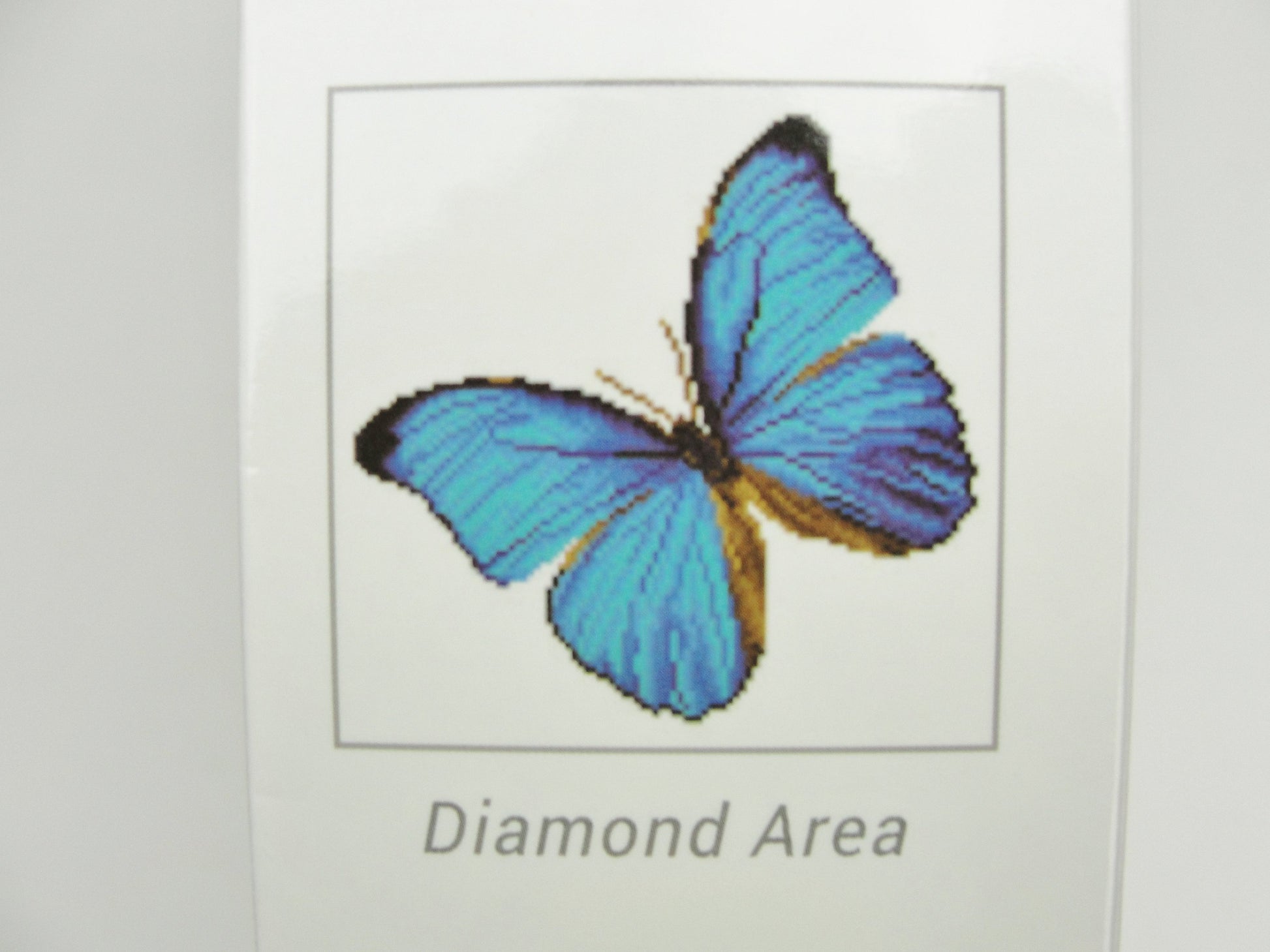 Diamond Dotz blue butterfly intermediate kit - General Crafts - Craft Supply House