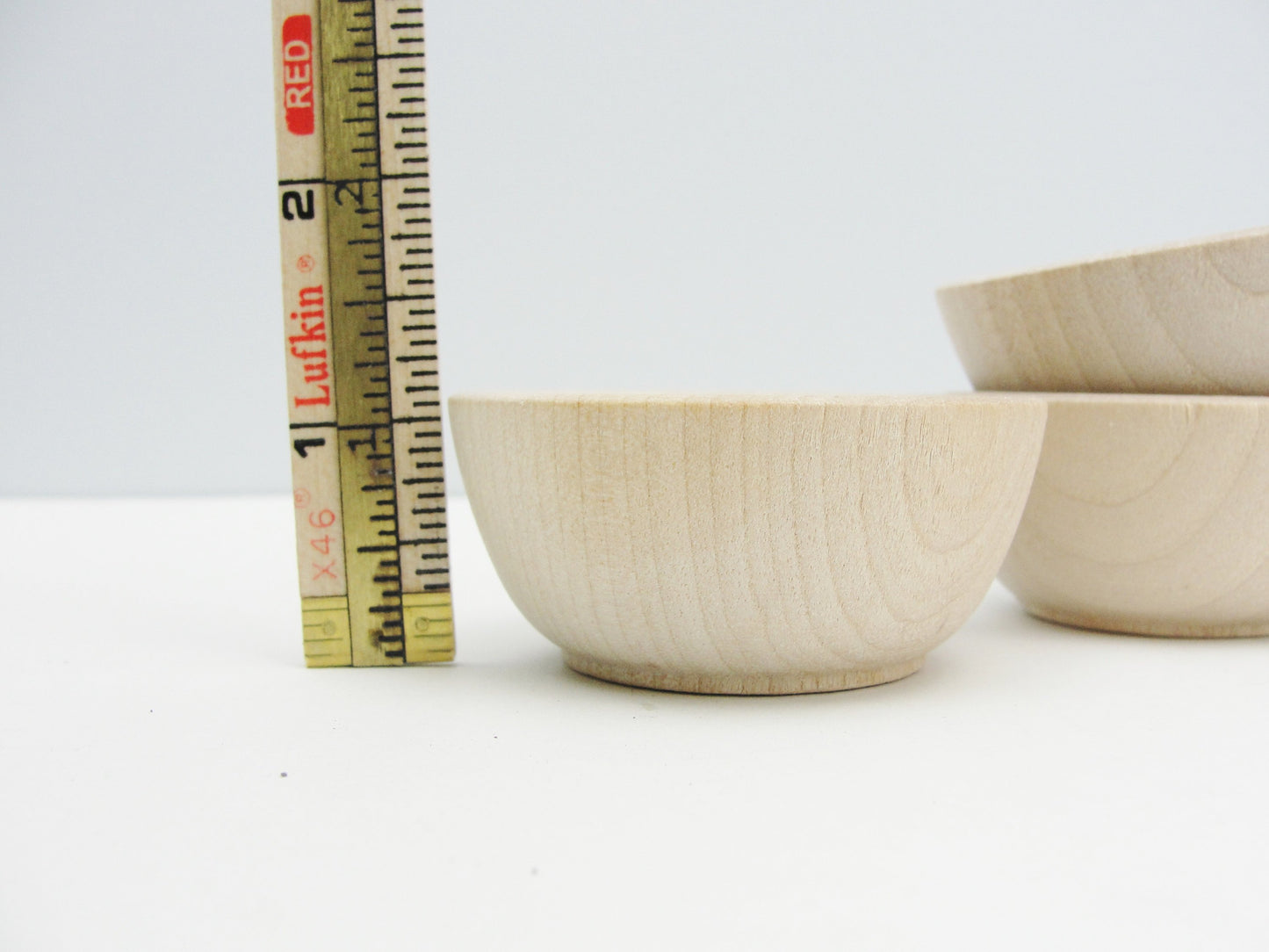 2 1/2" Miniature wooden bowl, small ring cup, condiment bowl unfinished set of 3 - Wood parts - Craft Supply House