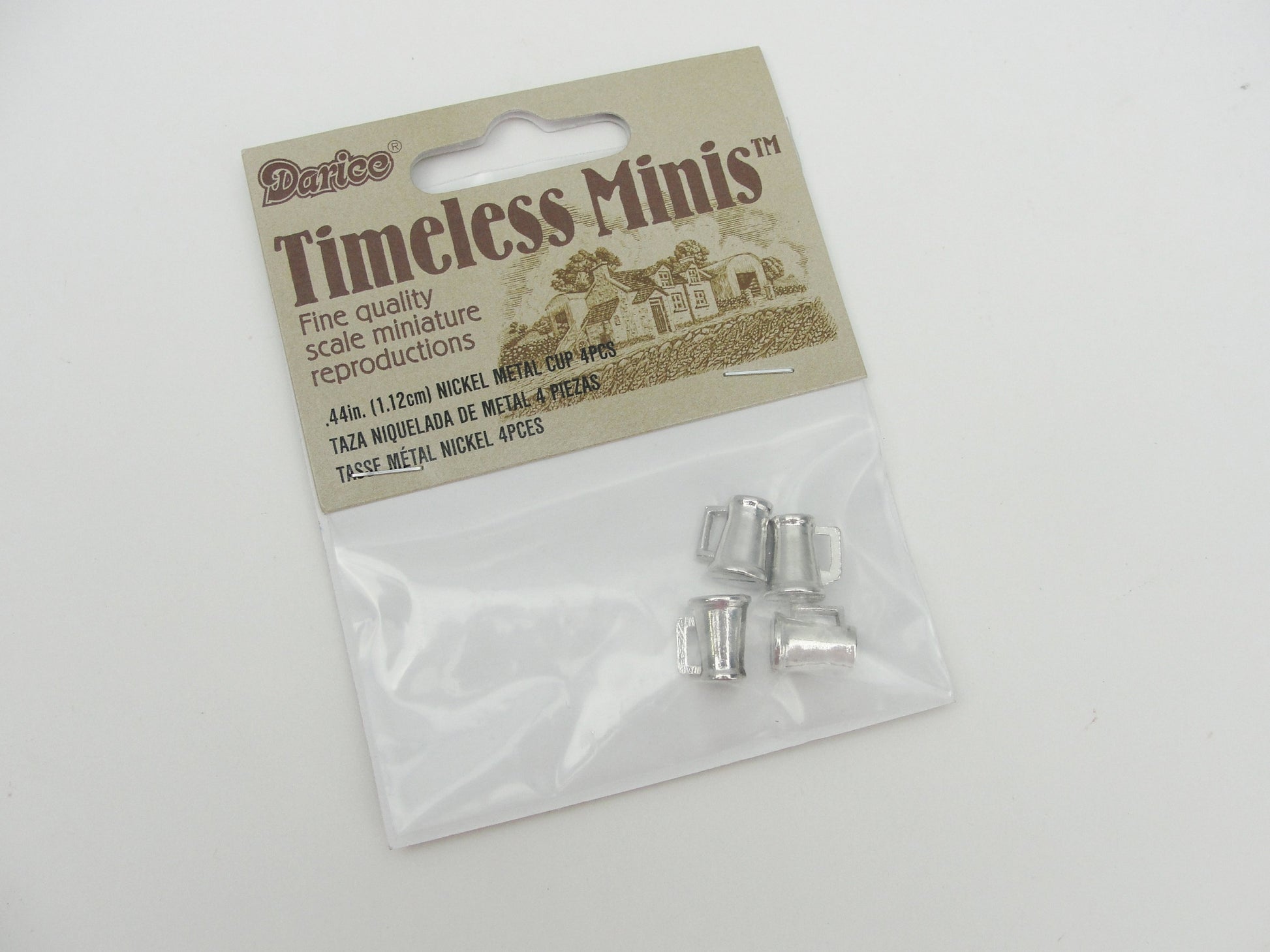 Dollhouse miniature metal cups, steins, beer mugs, or tankards - Miniatures - Craft Supply House