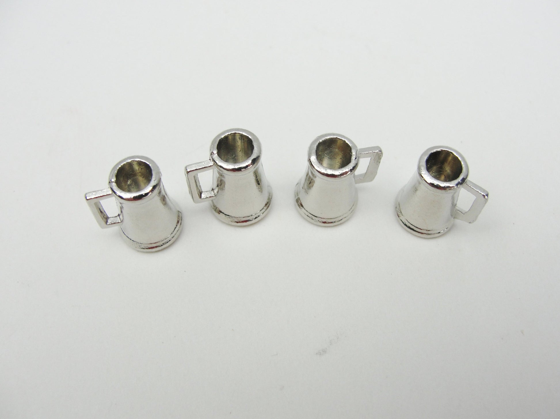 Dollhouse miniature metal cups, steins, beer mugs, or tankards - Miniatures - Craft Supply House