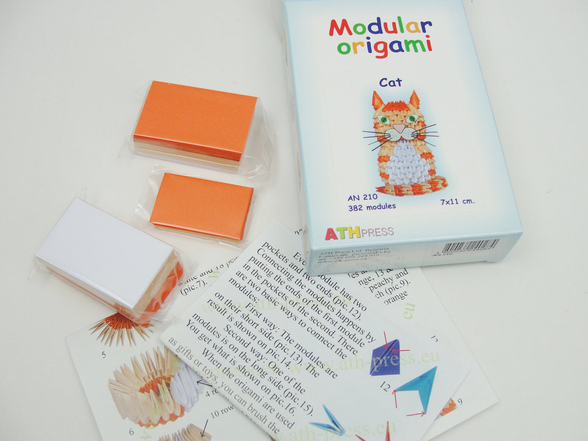 Modular Origami Cat Modular Origami cat kit – Craft Supply House