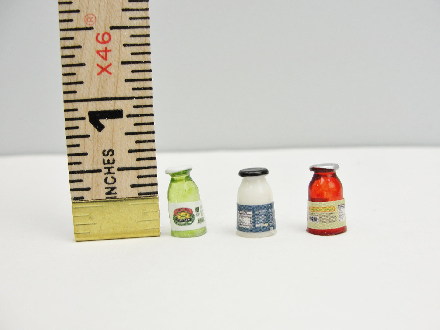 Dollhouse condiment jars set of 3 - Miniatures - Craft Supply House