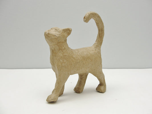 Small paper mache cat - Paper Mache - Craft Supply House