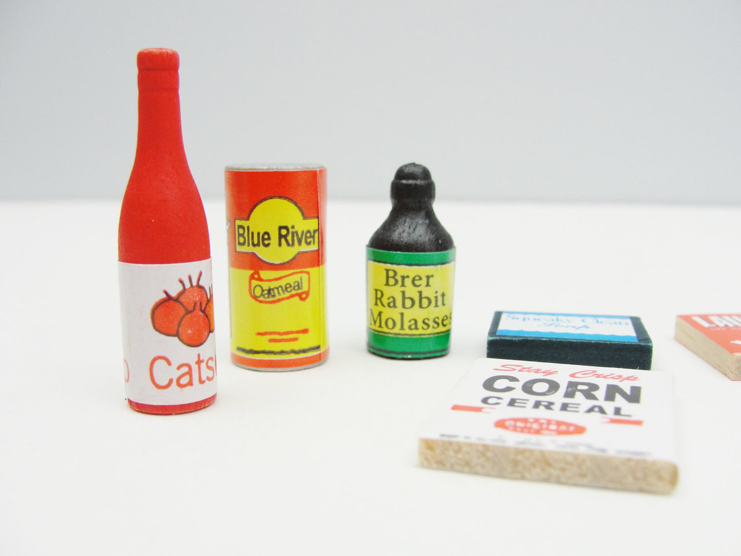 Dollhouse miniature grocery products set of 6 - Miniatures - Craft Supply House