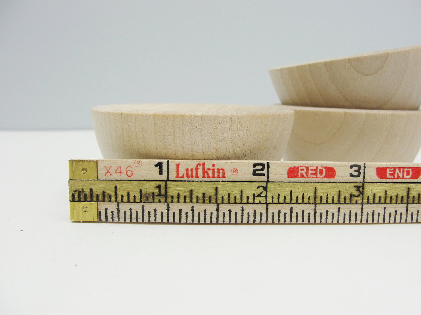 2 1/2" Miniature wooden bowl, small ring cup, condiment bowl unfinished set of 3 - Wood parts - Craft Supply House