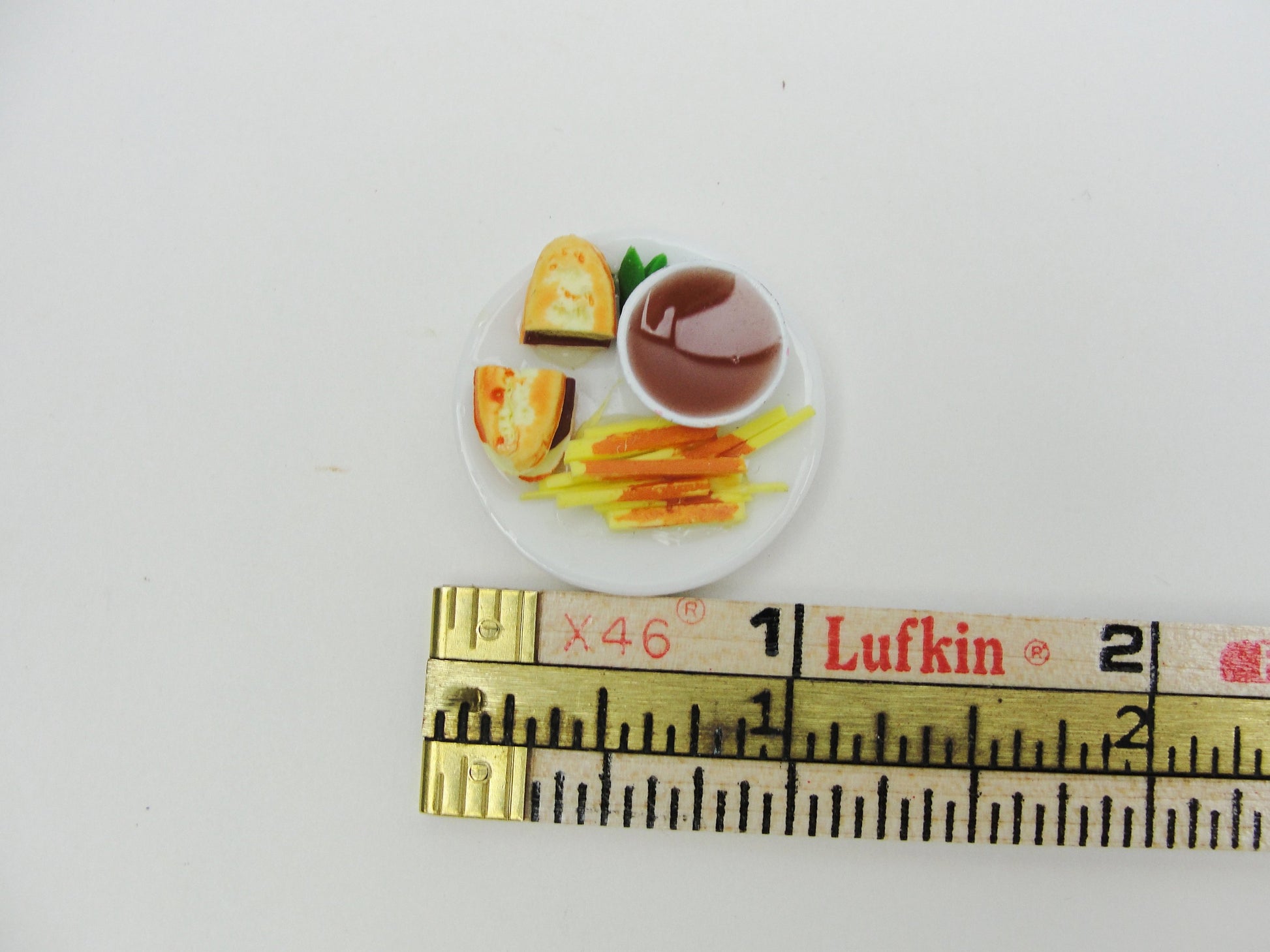 Dollhouse miniature plate of food - Miniatures - Craft Supply House