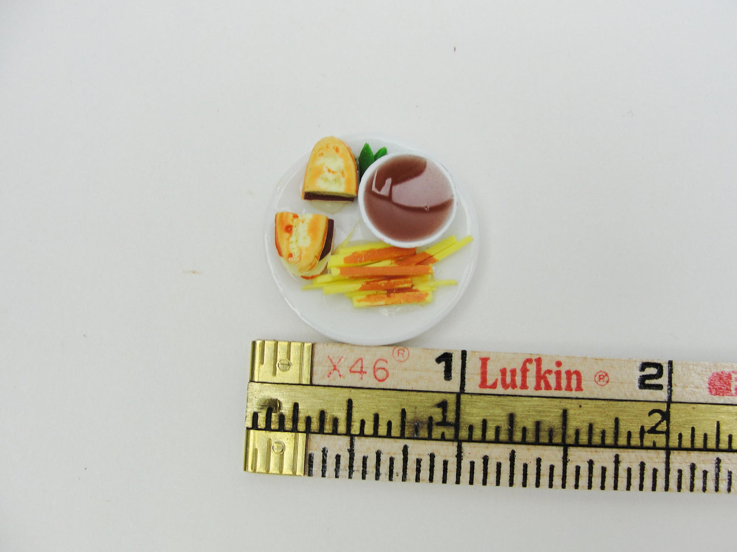 Dollhouse miniature plate of food - Miniatures - Craft Supply House