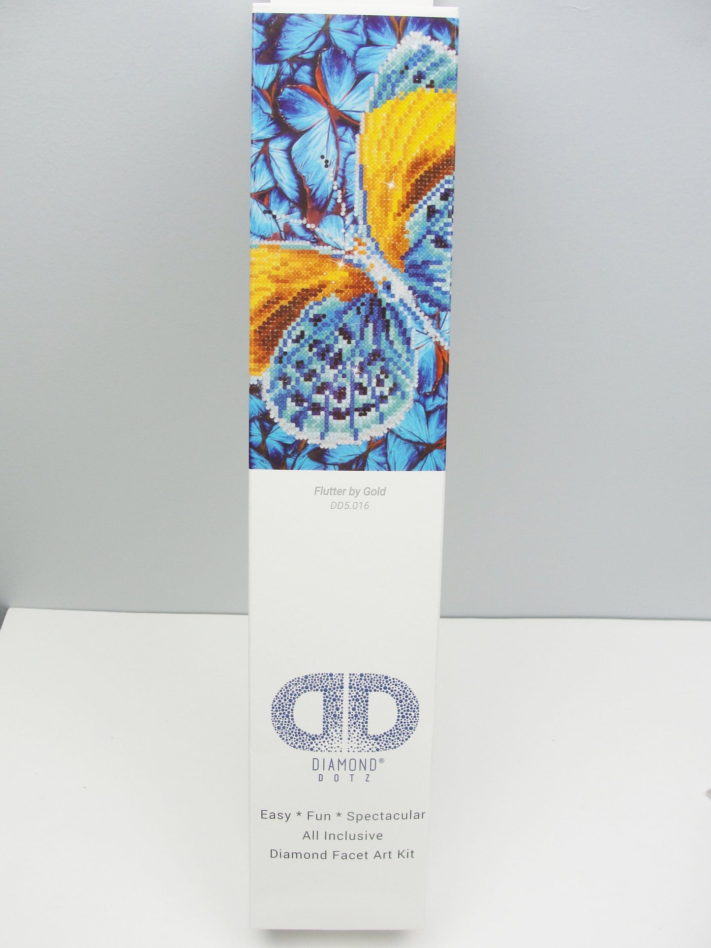Diamond Dotz gold butterfly intermediate kit Flutter By Gold - General Crafts - Craft Supply House