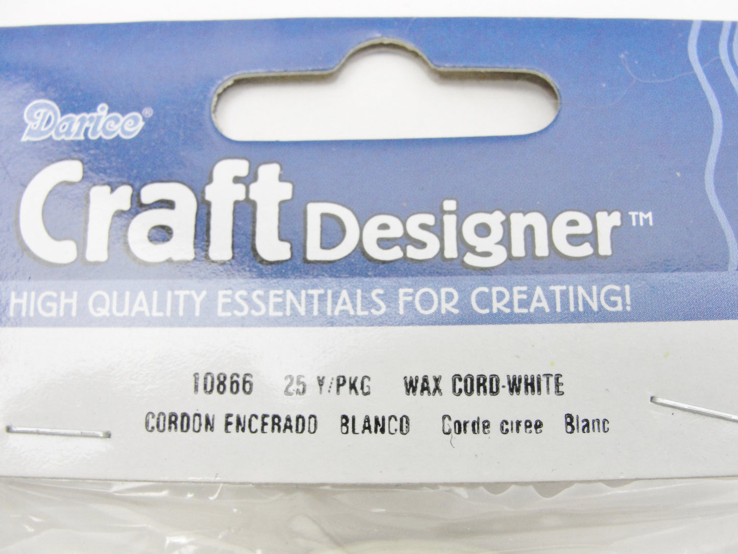 Waxed linen cord 25 yard spool choose brown or white - General Crafts - Craft Supply House