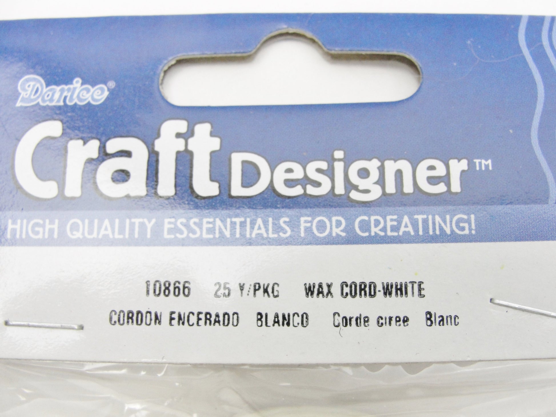 Waxed linen cord 25 yard spool choose brown or white - General Crafts - Craft Supply House