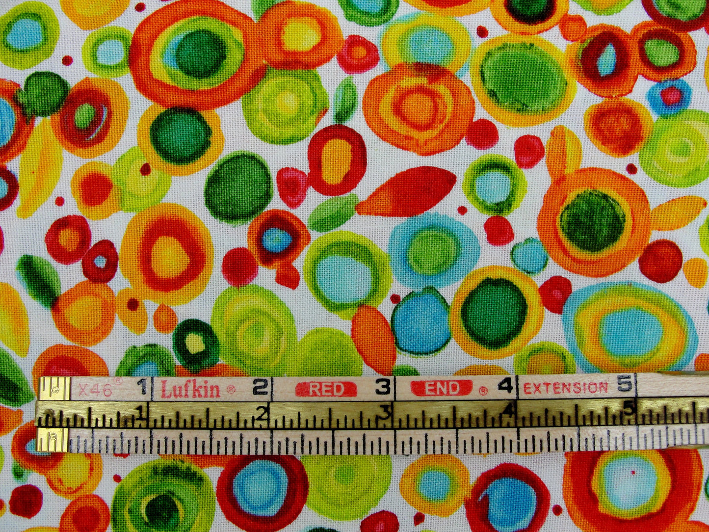 Wild by nature orange and green dots Maywood studio fabric yardage - Fabric - Craft Supply House