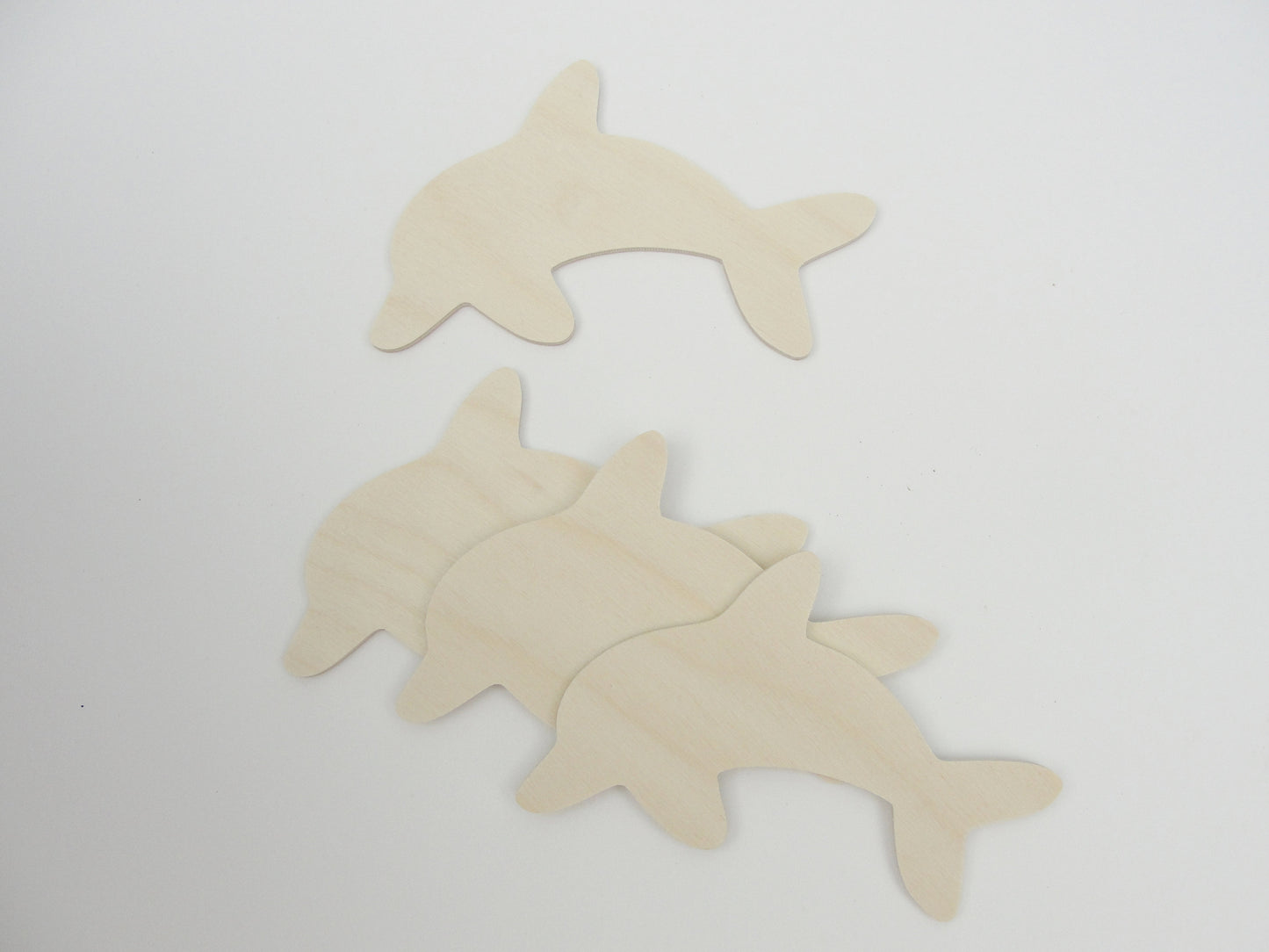 Dolphin cutouts set of 4 - Wood parts - Craft Supply House