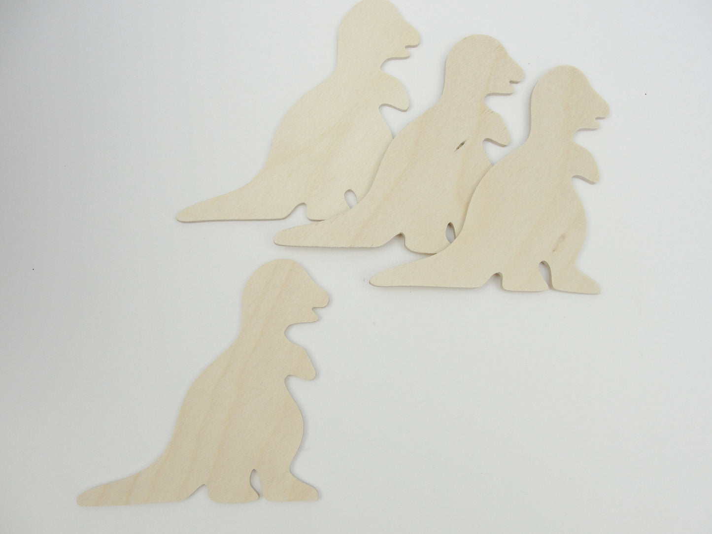 Brontosaurus dinosaur cutouts set of 4 - Wood parts - Craft Supply House