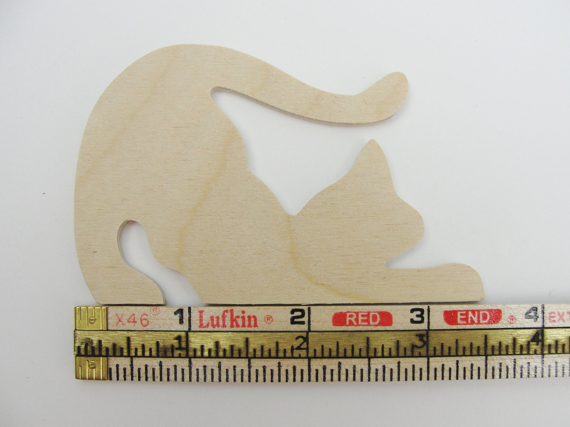 Stretching playful cat cutouts set of 4 - Wood parts - Craft Supply House