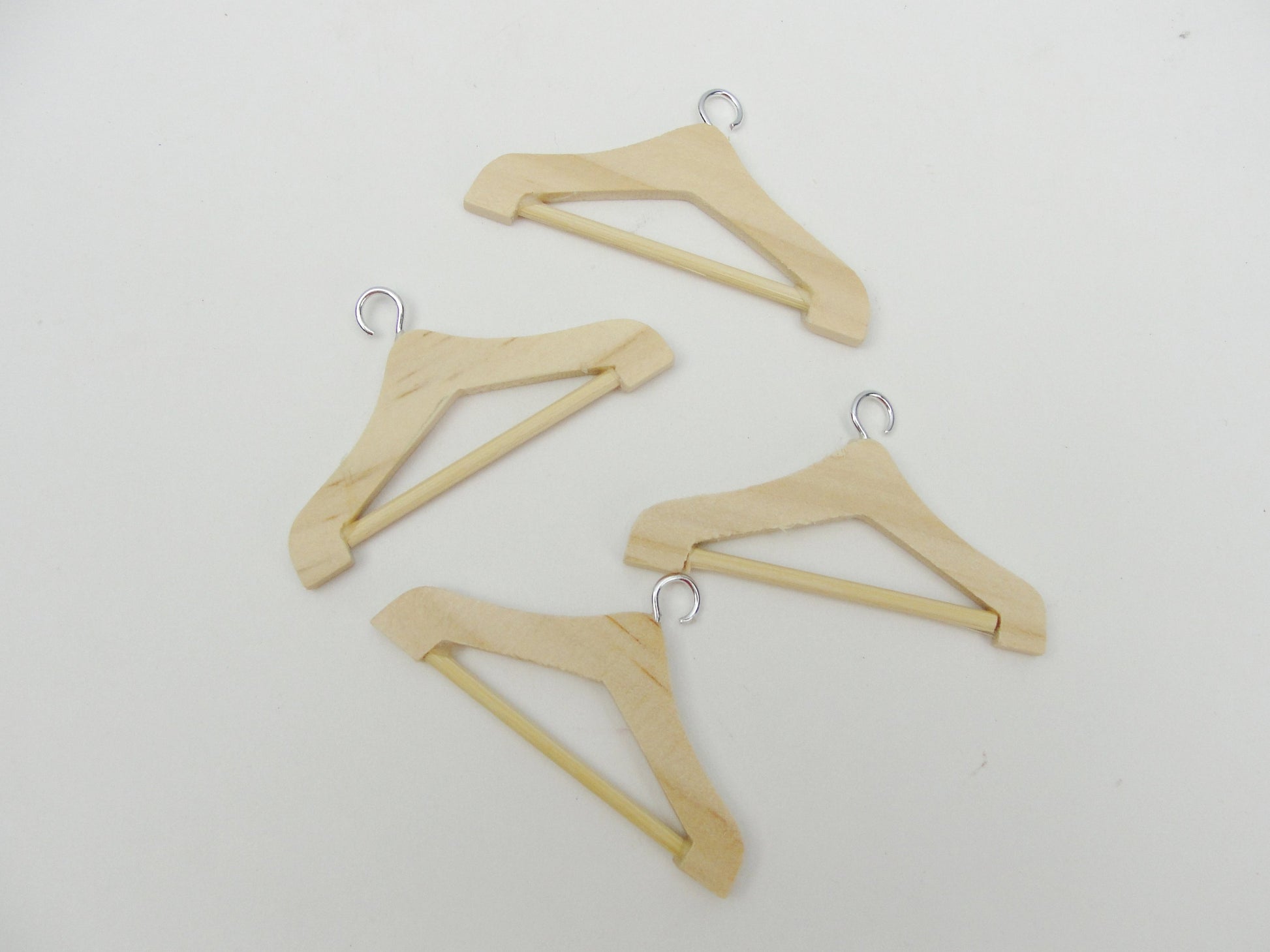 Dollhouse miniature wood clothes hangers - Miniatures - Craft Supply House