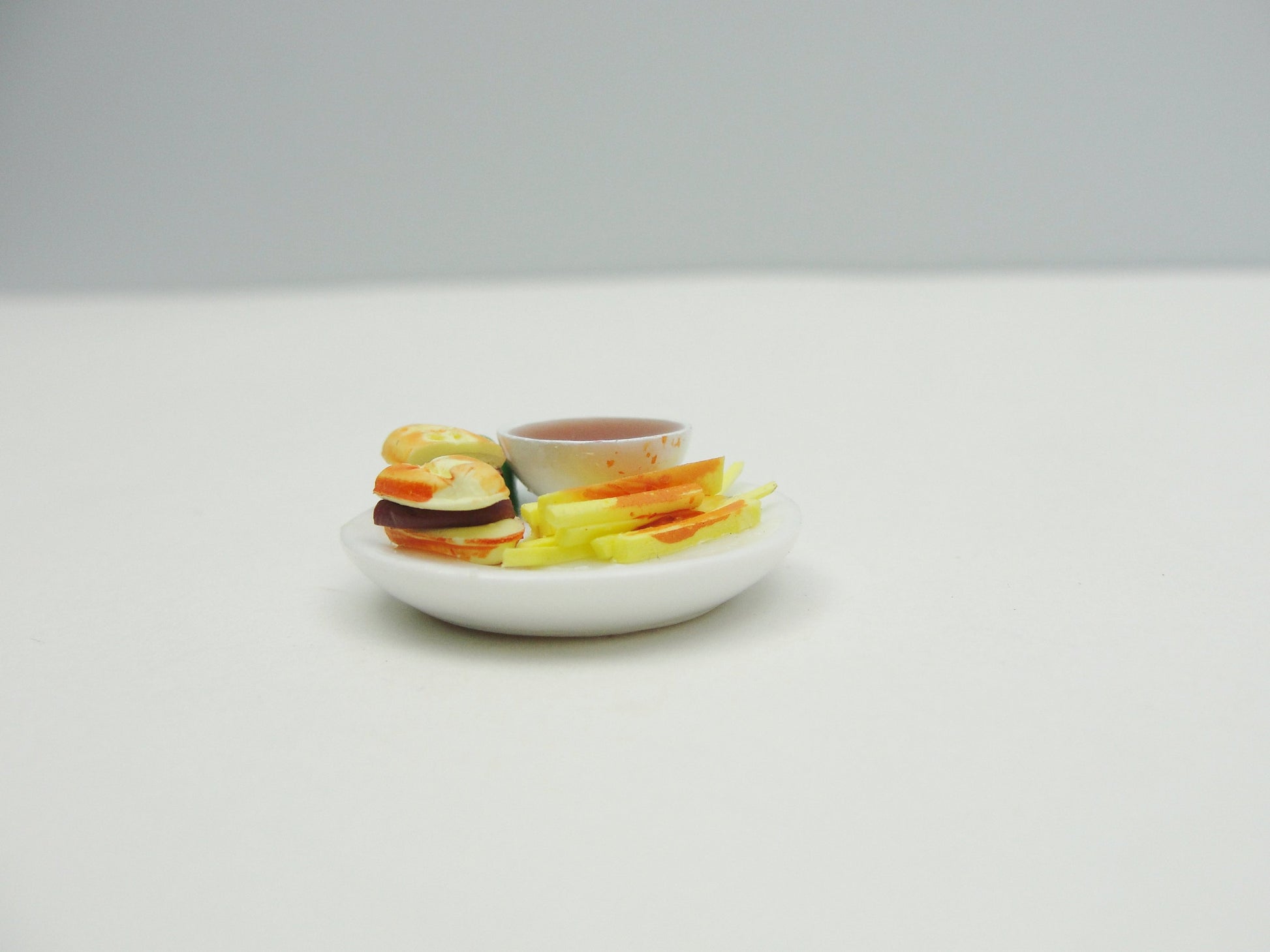 Dollhouse miniature plate of food - Miniatures - Craft Supply House