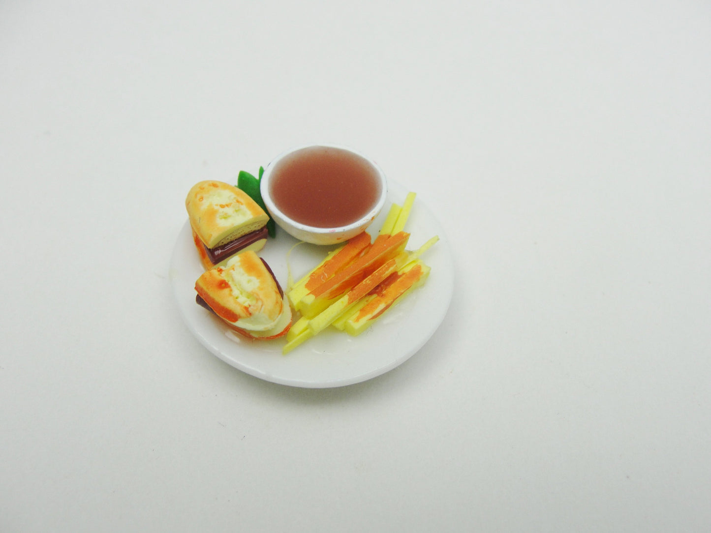 Dollhouse miniature plate of food - Miniatures - Craft Supply House