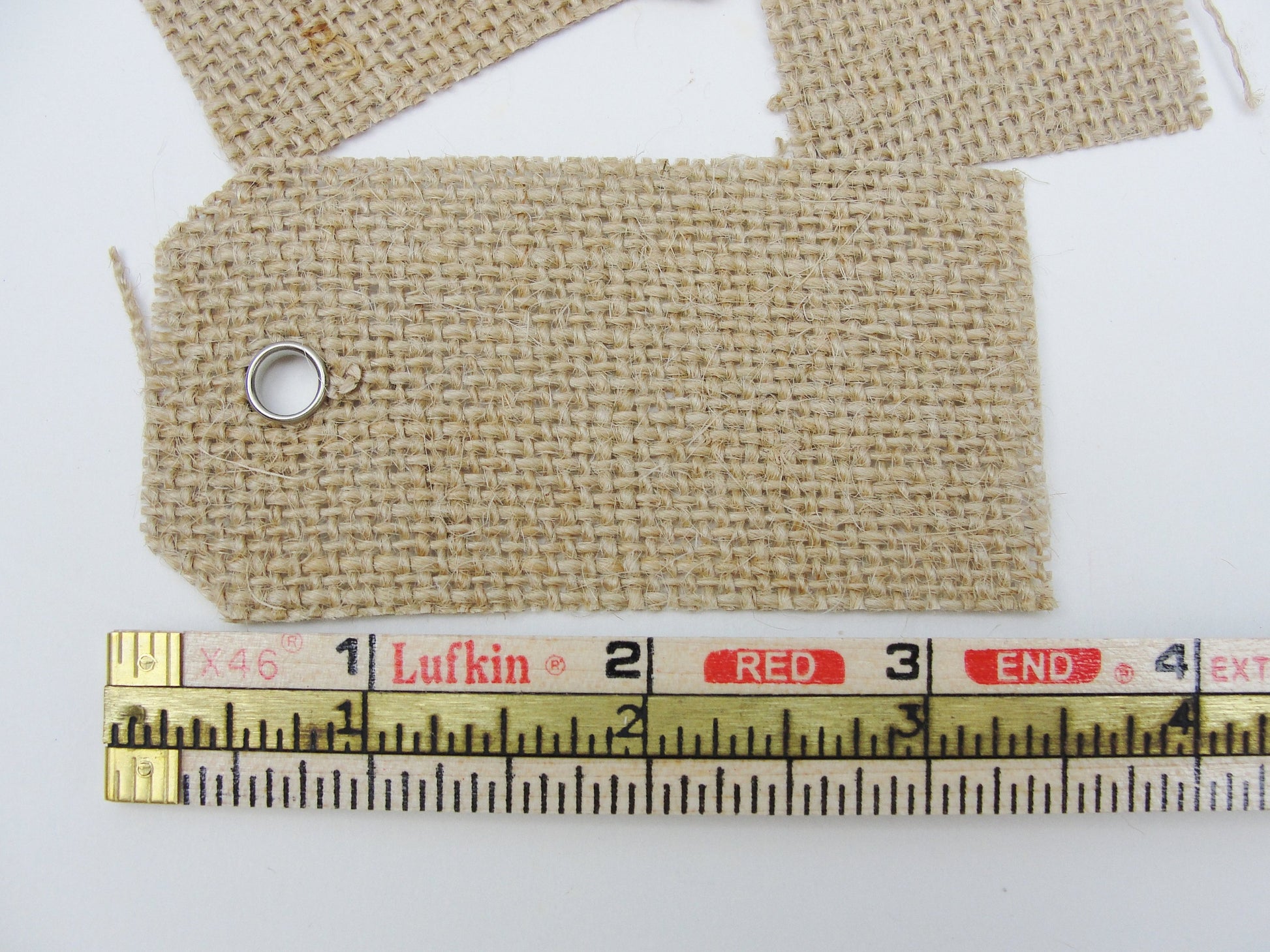 Burlap tags 3 1/2" x 1 3/4" package of 15 - General Crafts - Craft Supply House