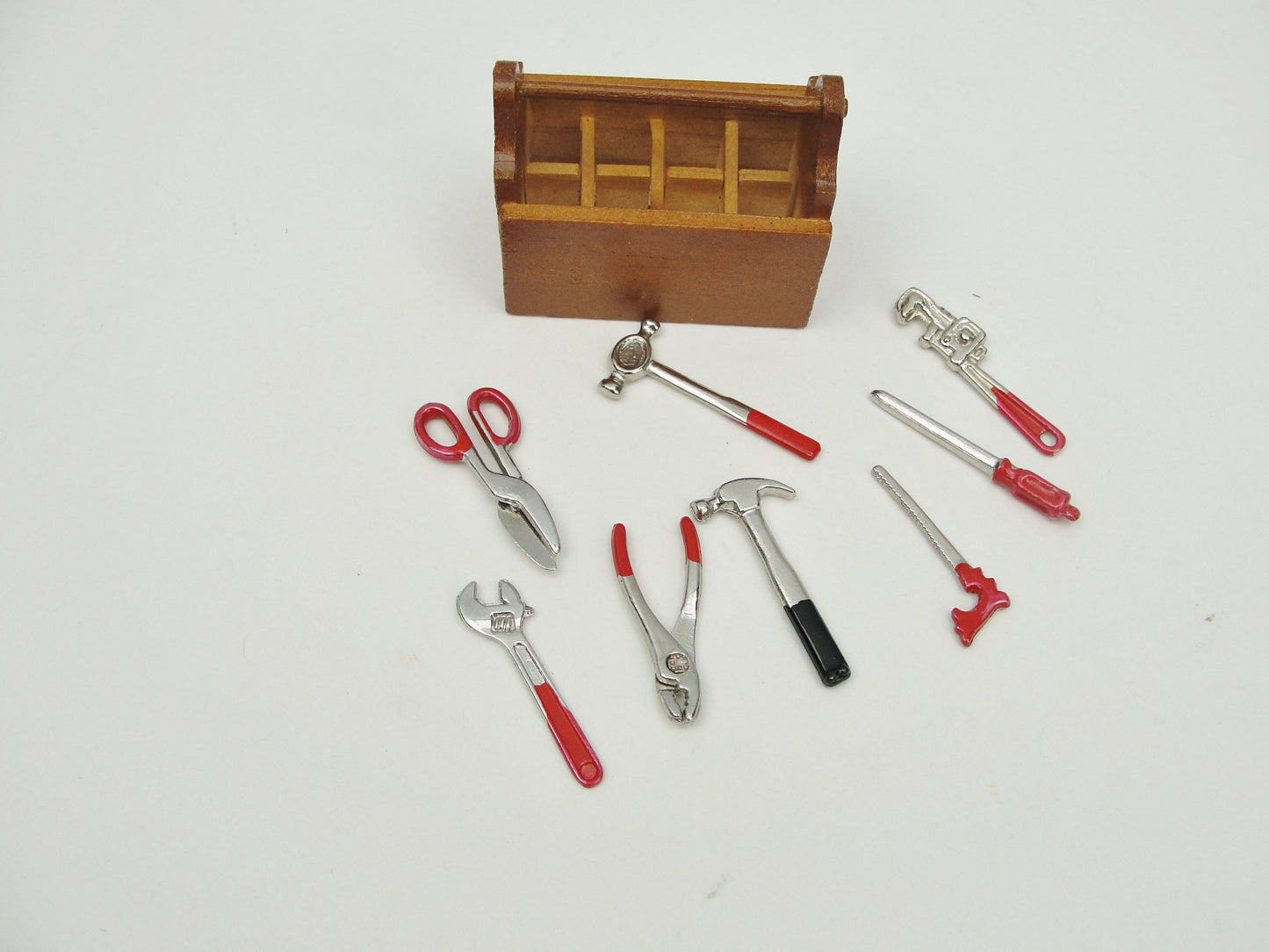 Dollhouse miniature tool box and tools - Miniatures - Craft Supply House