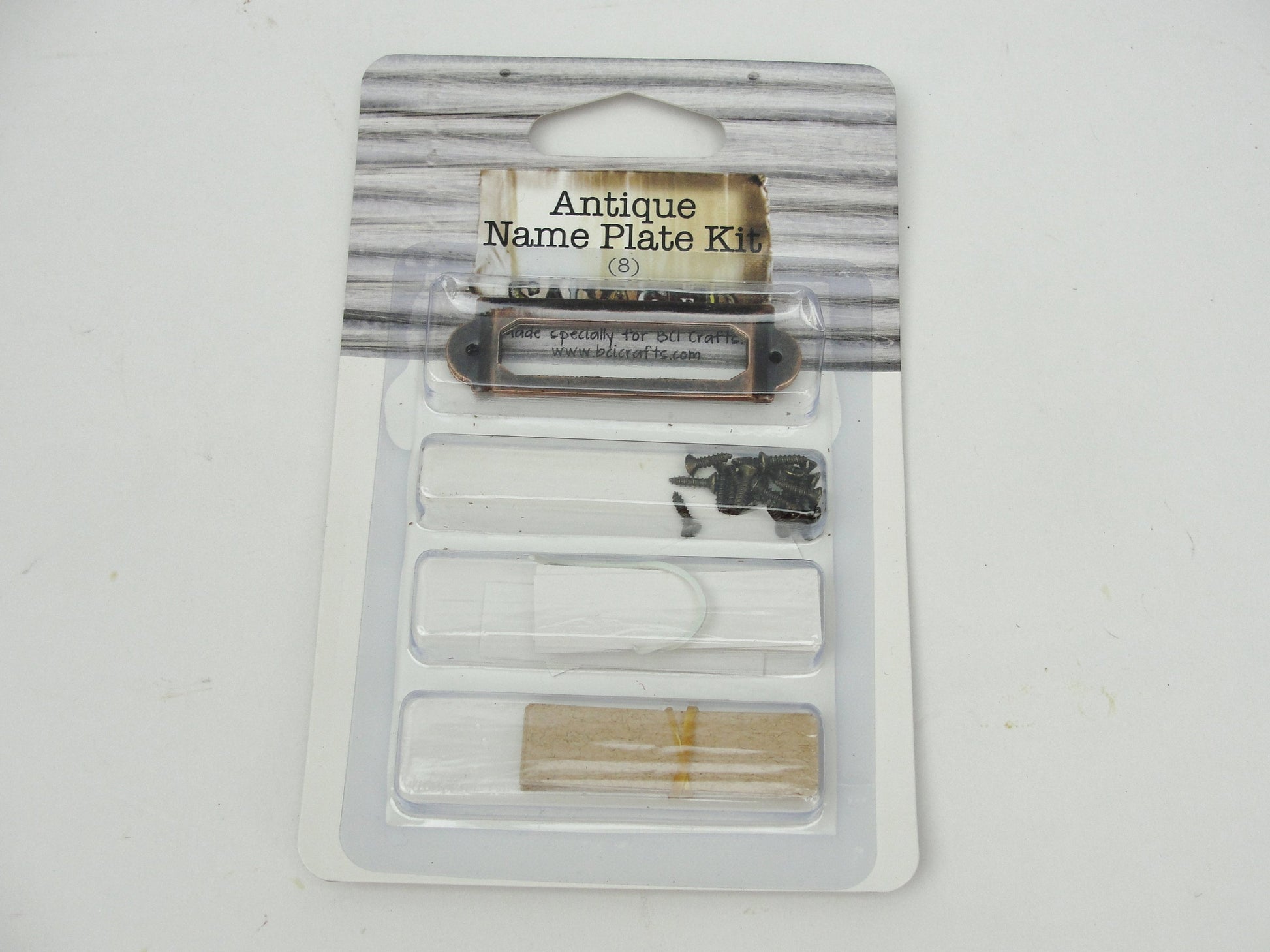 Antique look name plate kit - Mixed Media Art Supplies - Craft Supply House