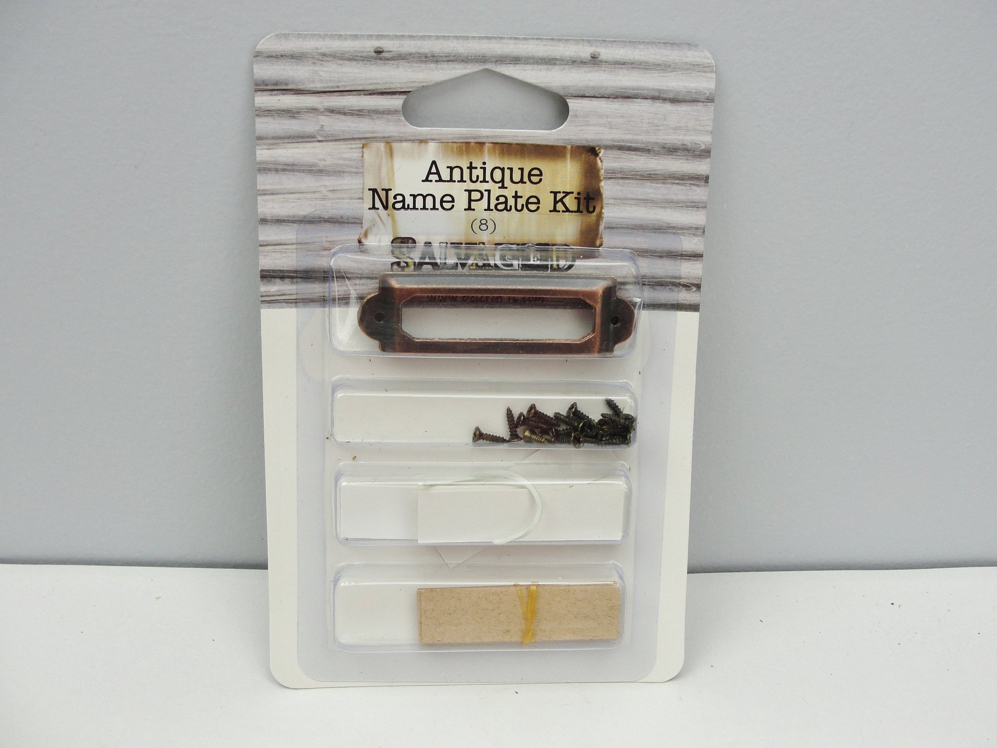 Antique look name plate kit - Mixed Media Art Supplies - Craft Supply House