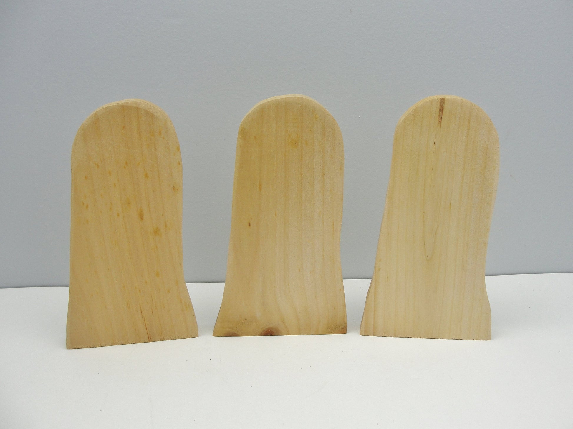 Ghost or tombstone cutout set of 3 - Wood parts - Craft Supply House