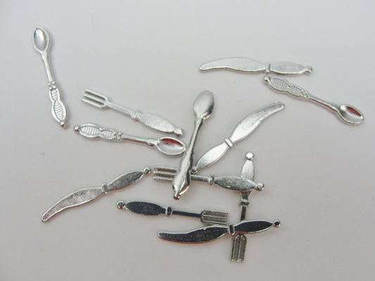 Dollhouse miniature silverware eating utensils - Miniatures - Craft Supply House