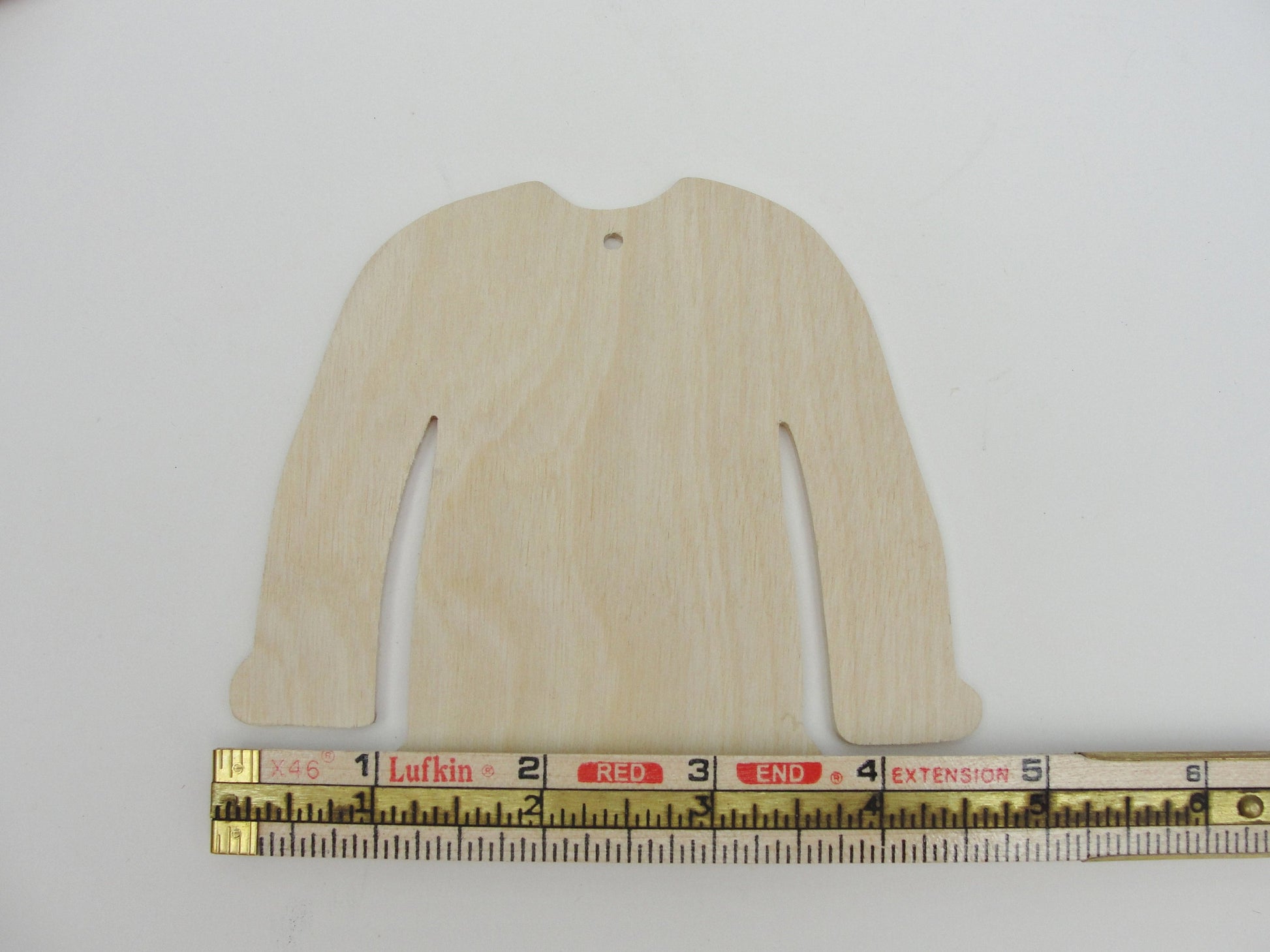 Ugly Christmas sweater ornament cutout set of 4 - Wood parts - Craft Supply House