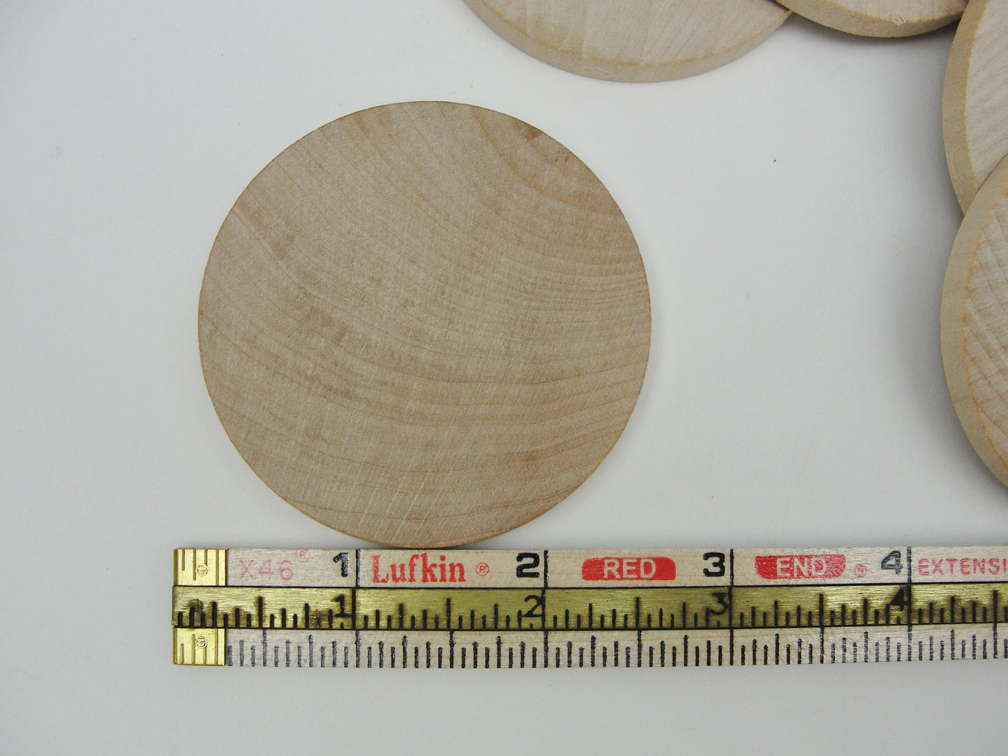 6 Wooden 2 1/2" circles, wood disk, wood disc unfinished DIY - Wood parts - Craft Supply House