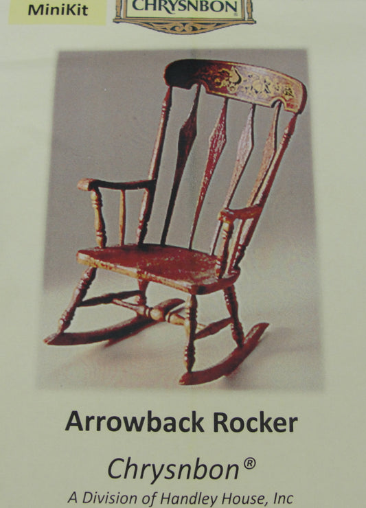 Miniature Arrowback Rocker rocking chair kit dollhouse furniture - Miniatures - Craft Supply House