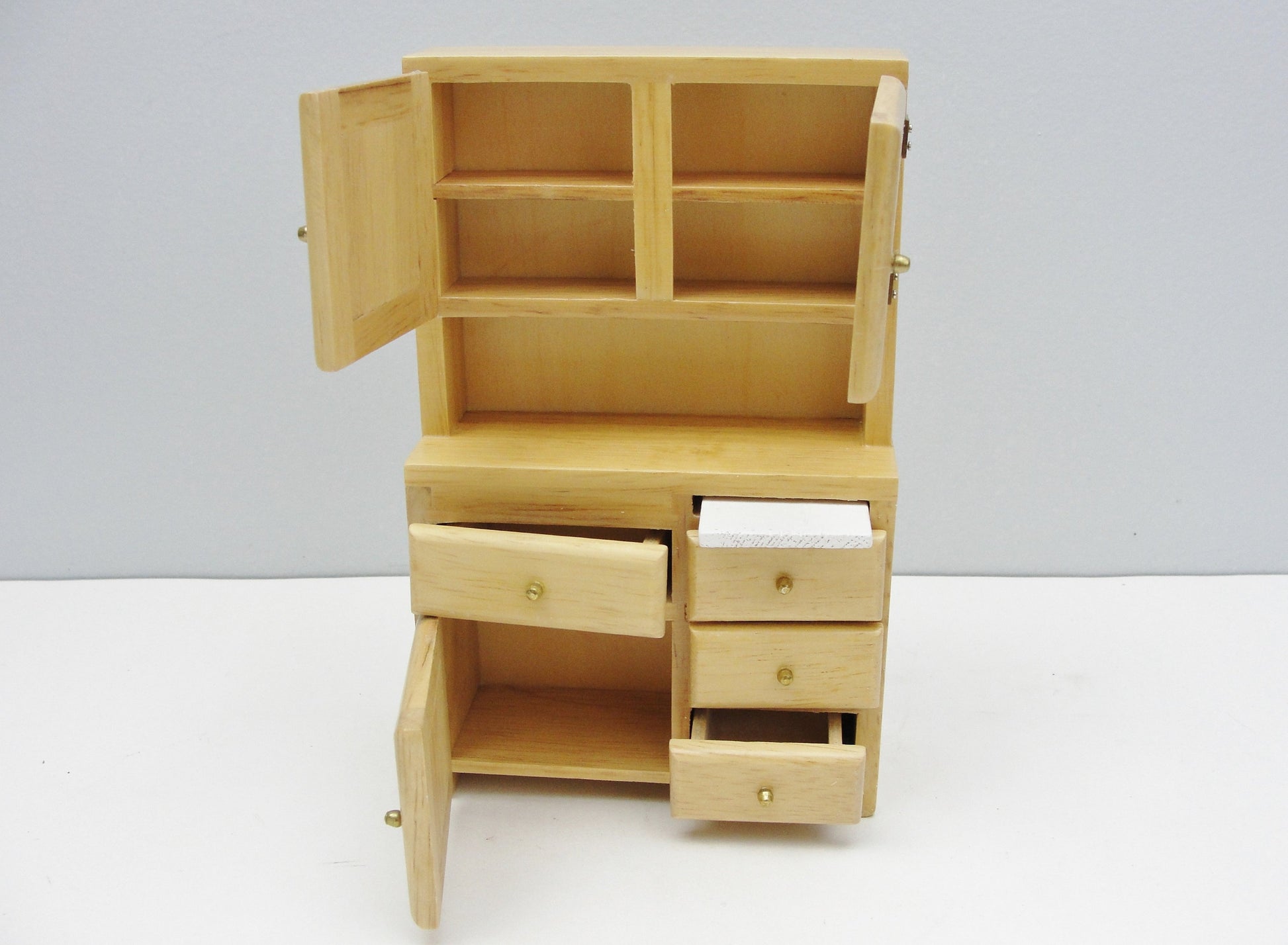 Dollhouse furniture miniature kitchen hutch or hoosier - Miniatures - Craft Supply House