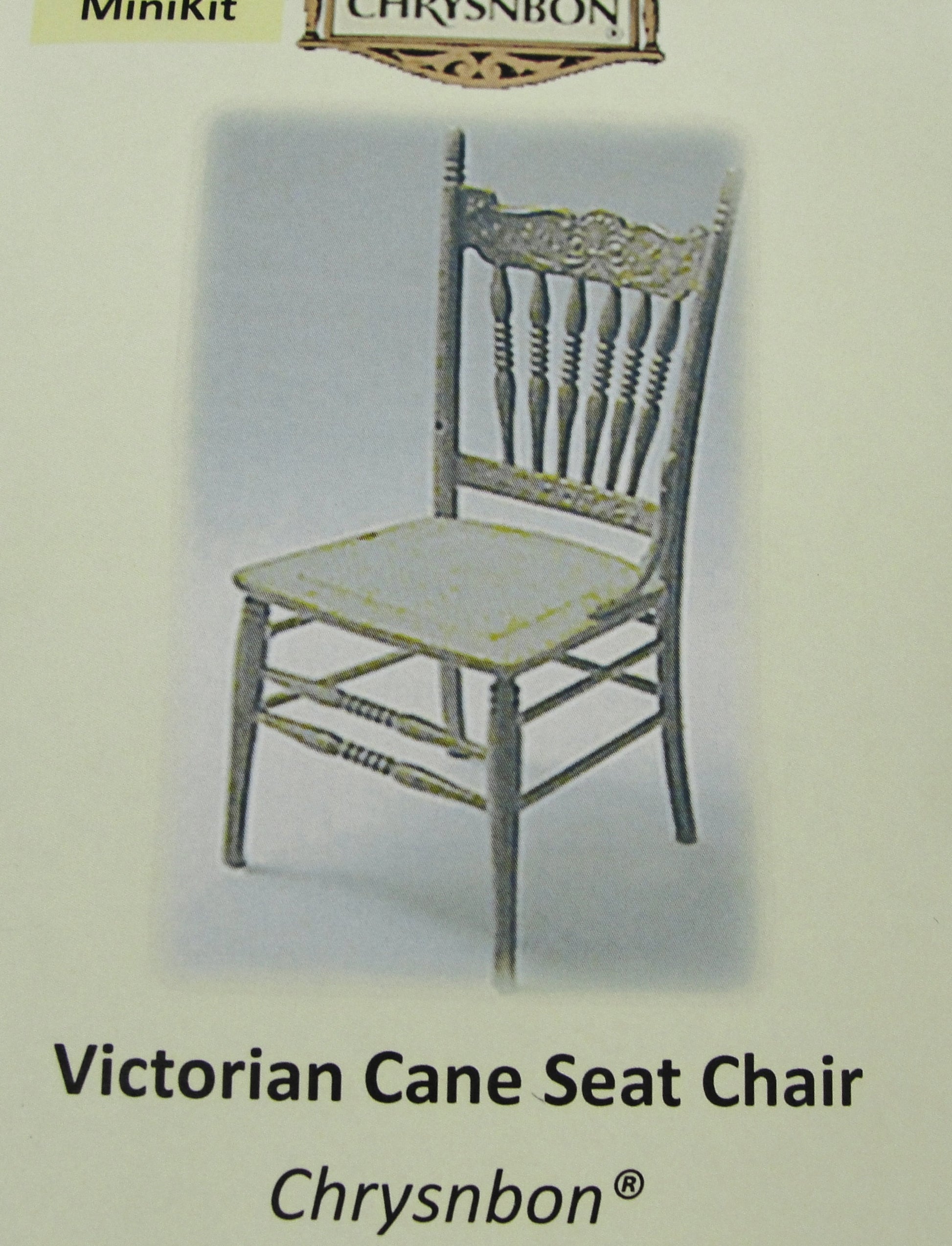 Miniature Victorian Cane Seat chair kit dollhouse furniture - Miniatures - Craft Supply House