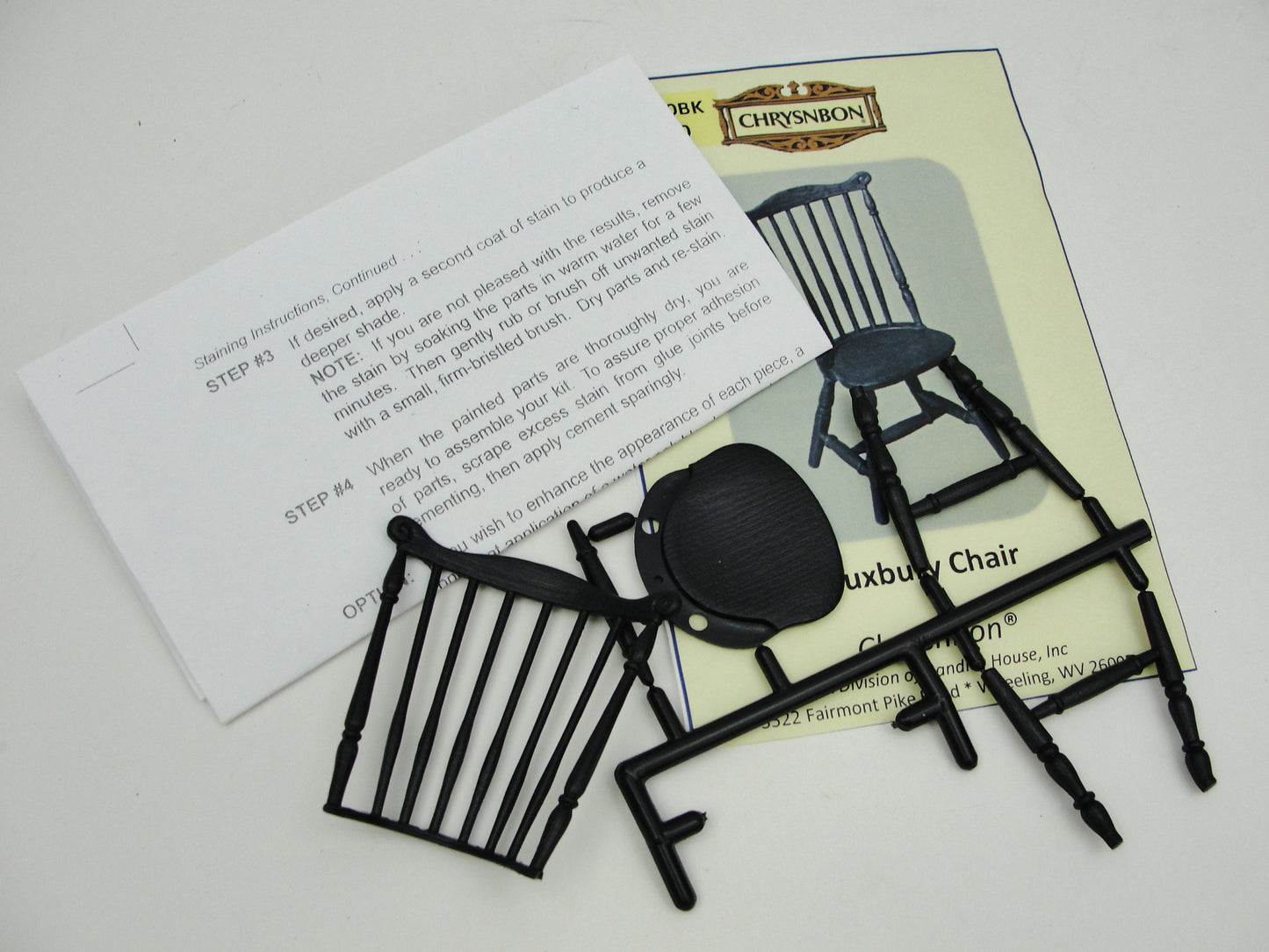 Miniature Duxbury chair kit dollhouse furniture - Miniatures - Craft Supply House