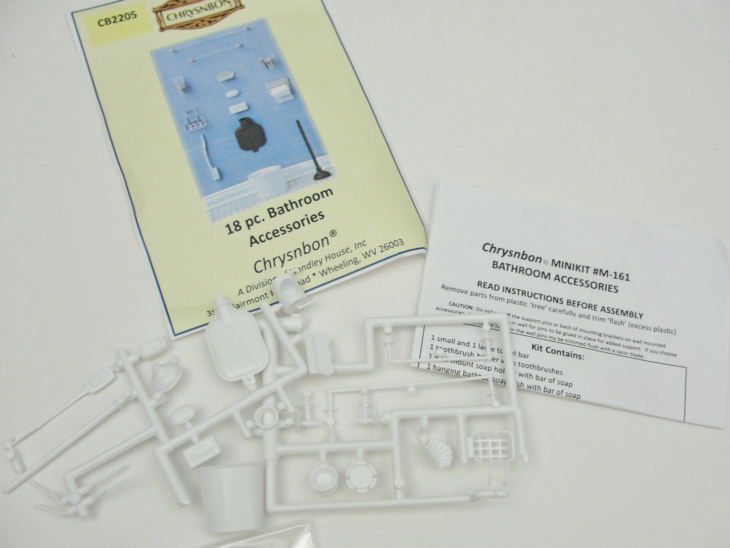 Miniature dollhouse bathroom accessories kit - Miniatures - Craft Supply House
