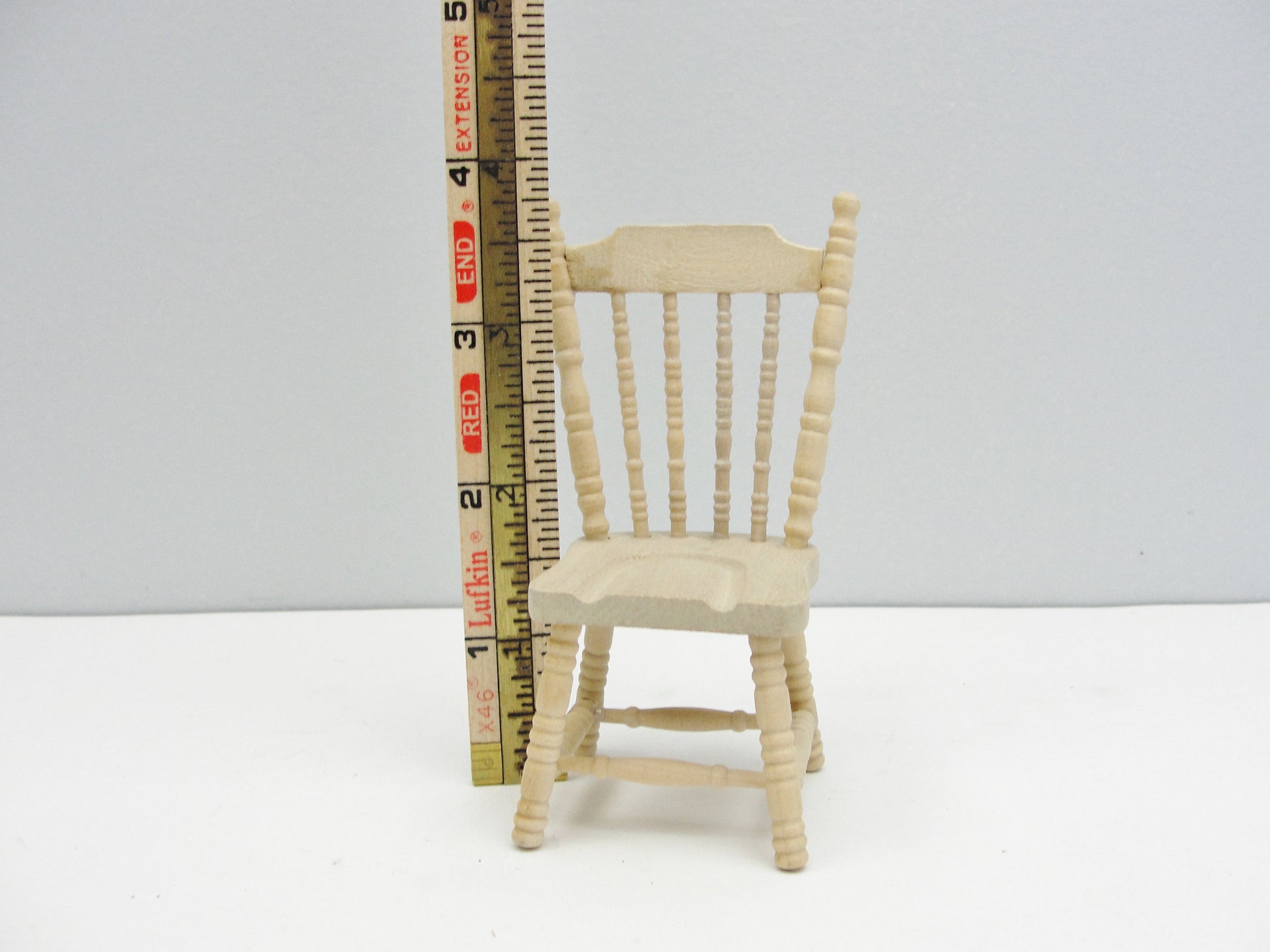 Dollhouse furniture miniature spindle back dining chair - Miniatures - Craft Supply House