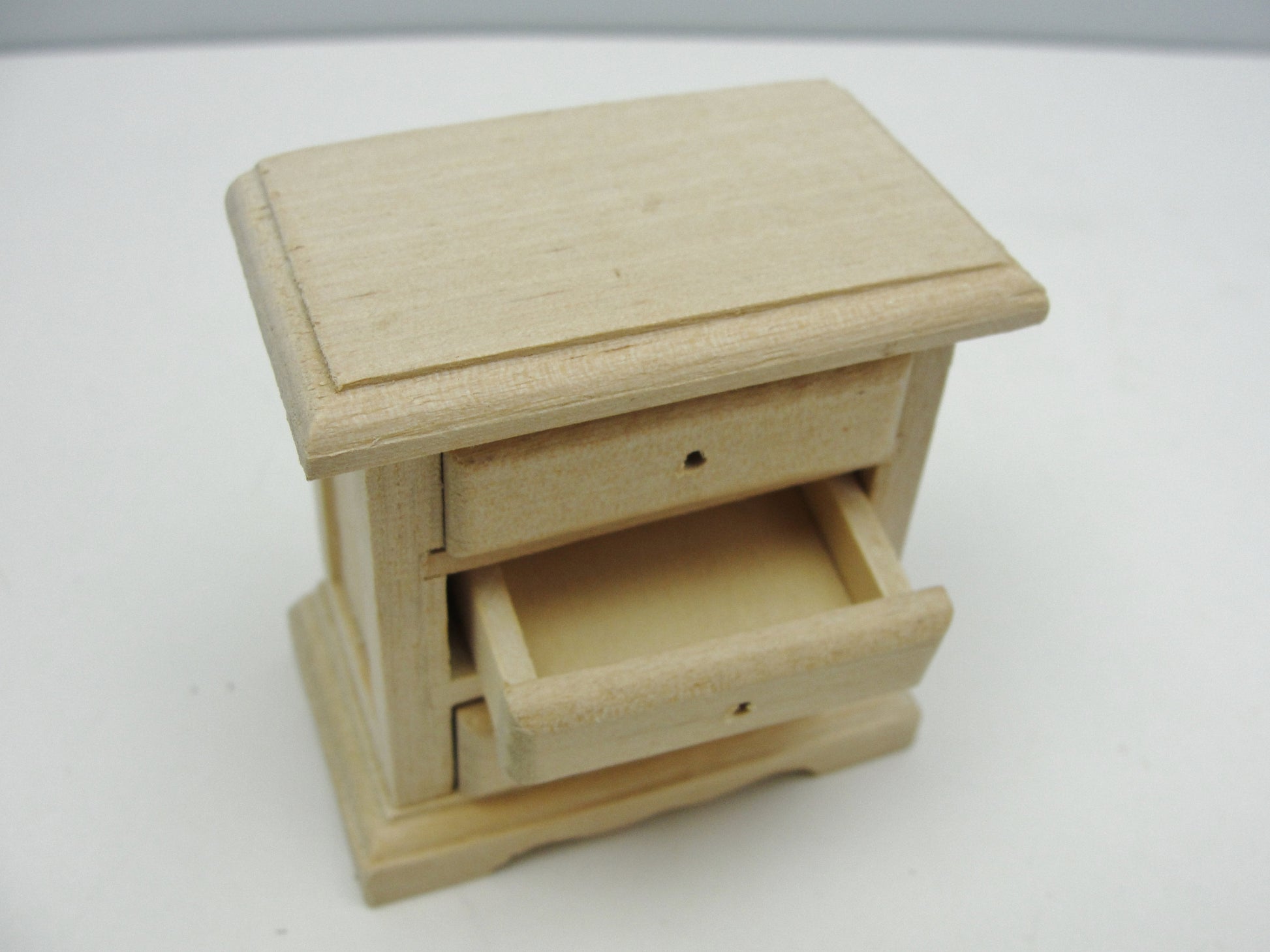 Dollhouse furniture miniature bedside nightstand or side table kit - Miniatures - Craft Supply House