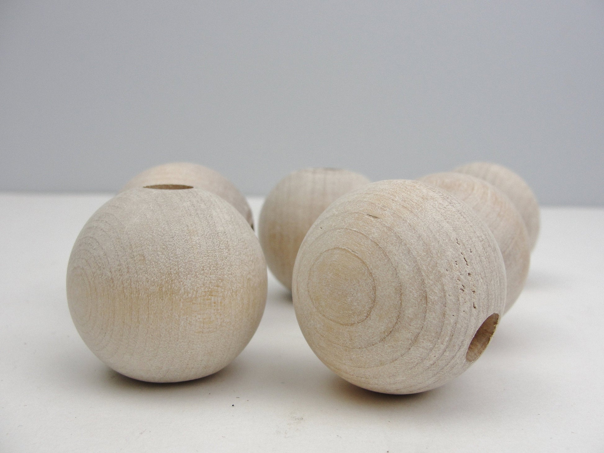 38mm Wooden Beads - 2 Pieces