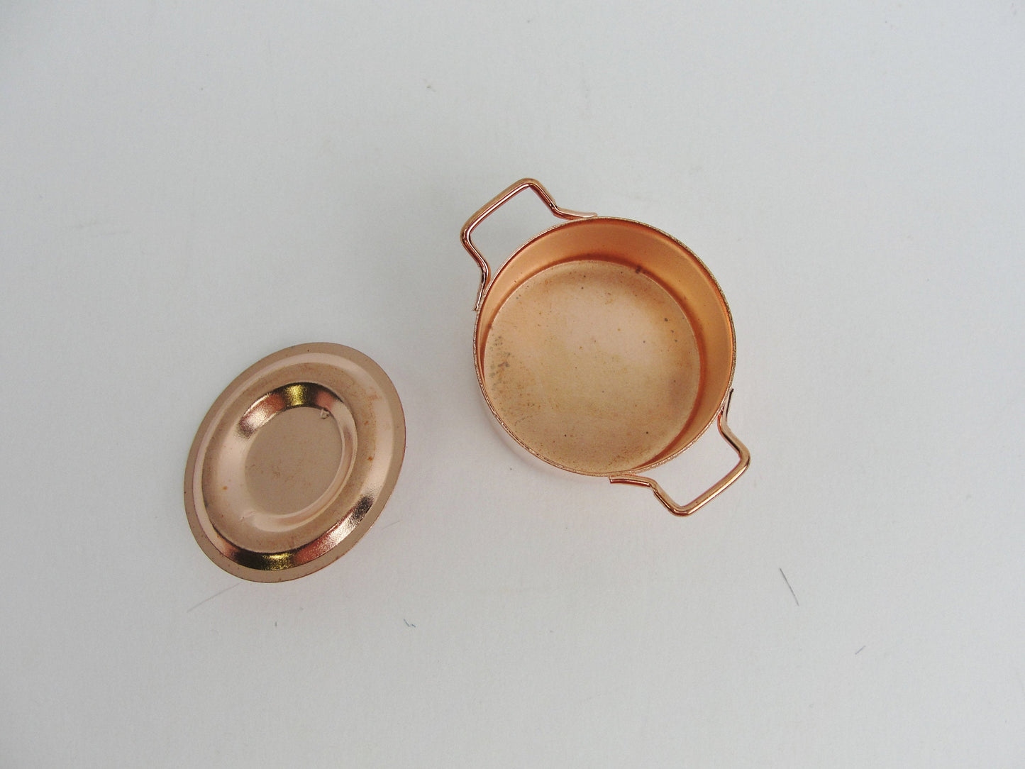 Dollhouse miniature copper pot
