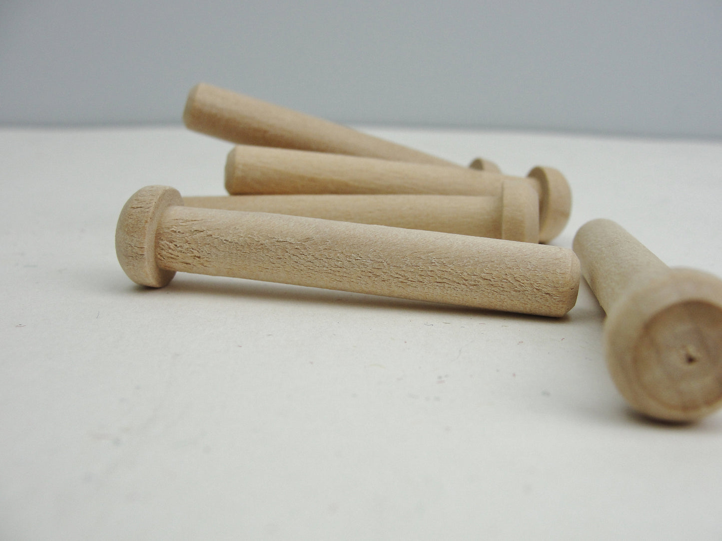 Large wooden peg 2 1/8" toy axle unfinished DIY set of 6 – Craft Supply ...