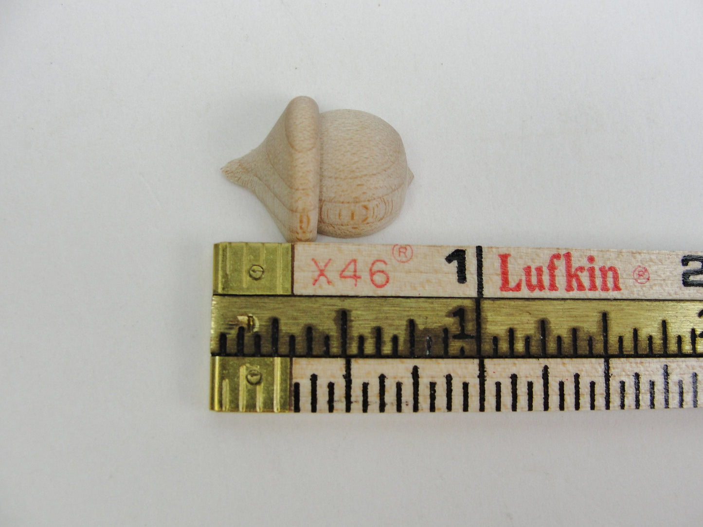 Miniature split wooden acorns, tiny acorns set of 10 Unfinished DIY