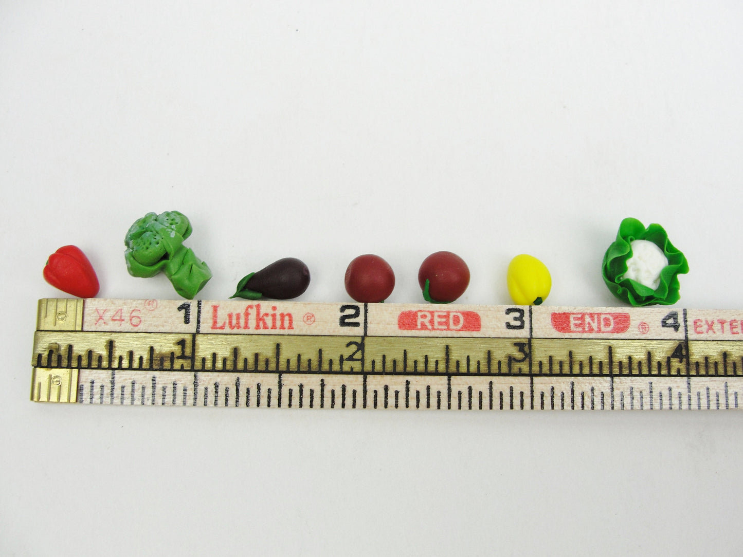 Dollhouse miniature fruit or vegetables you choose