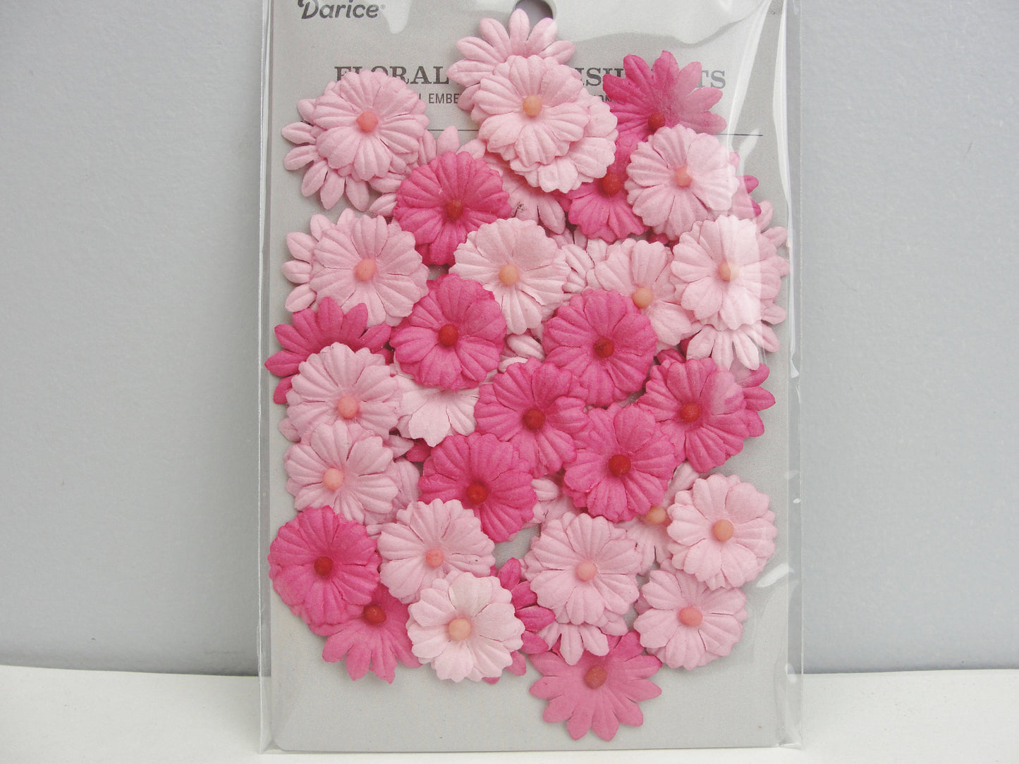 Fabric floral flower embellishments for cards or mixed media art