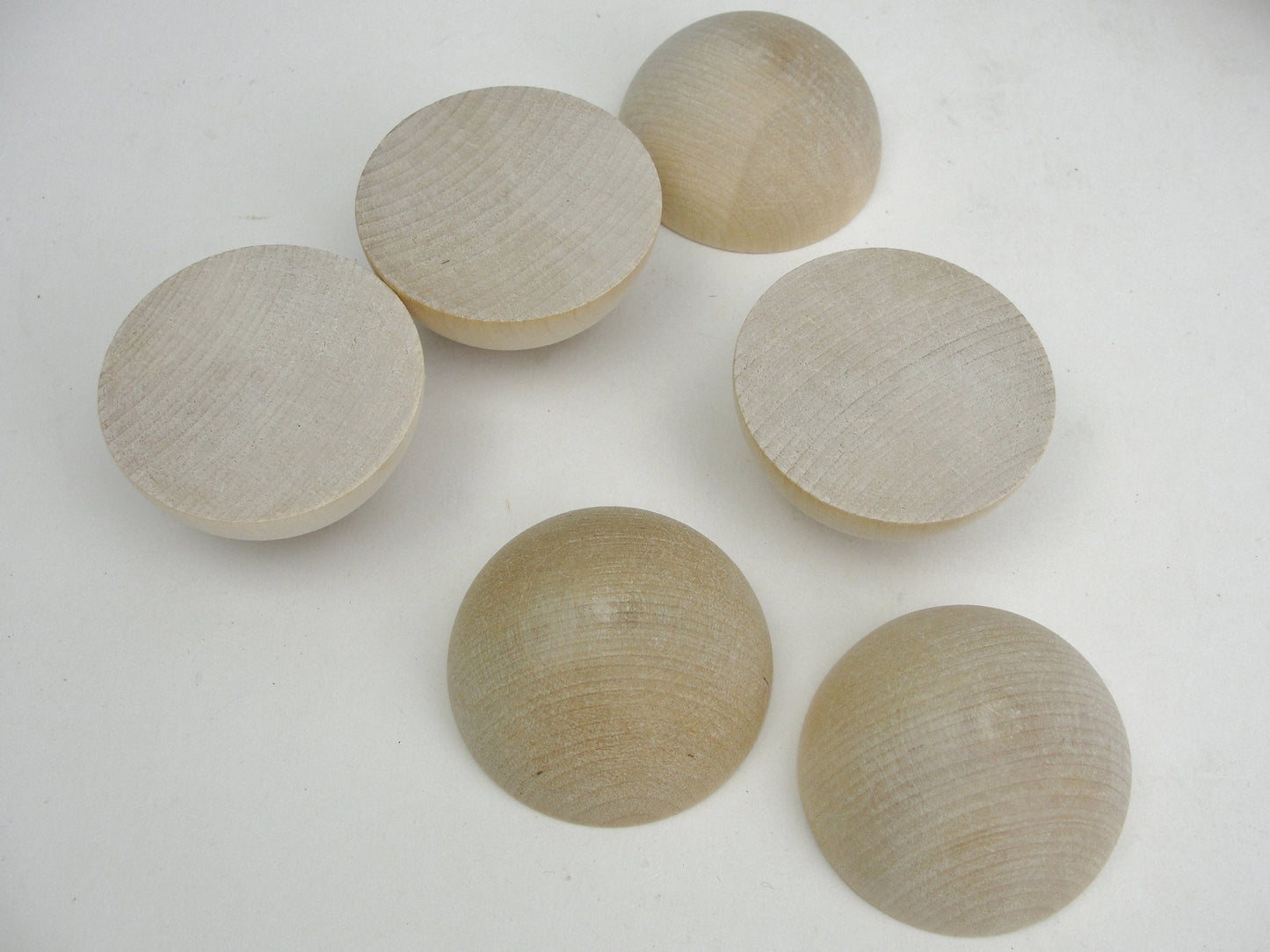 Split wooden ball 2" set of 6