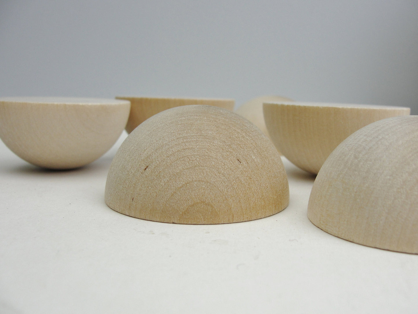 Split wooden ball 2" set of 6