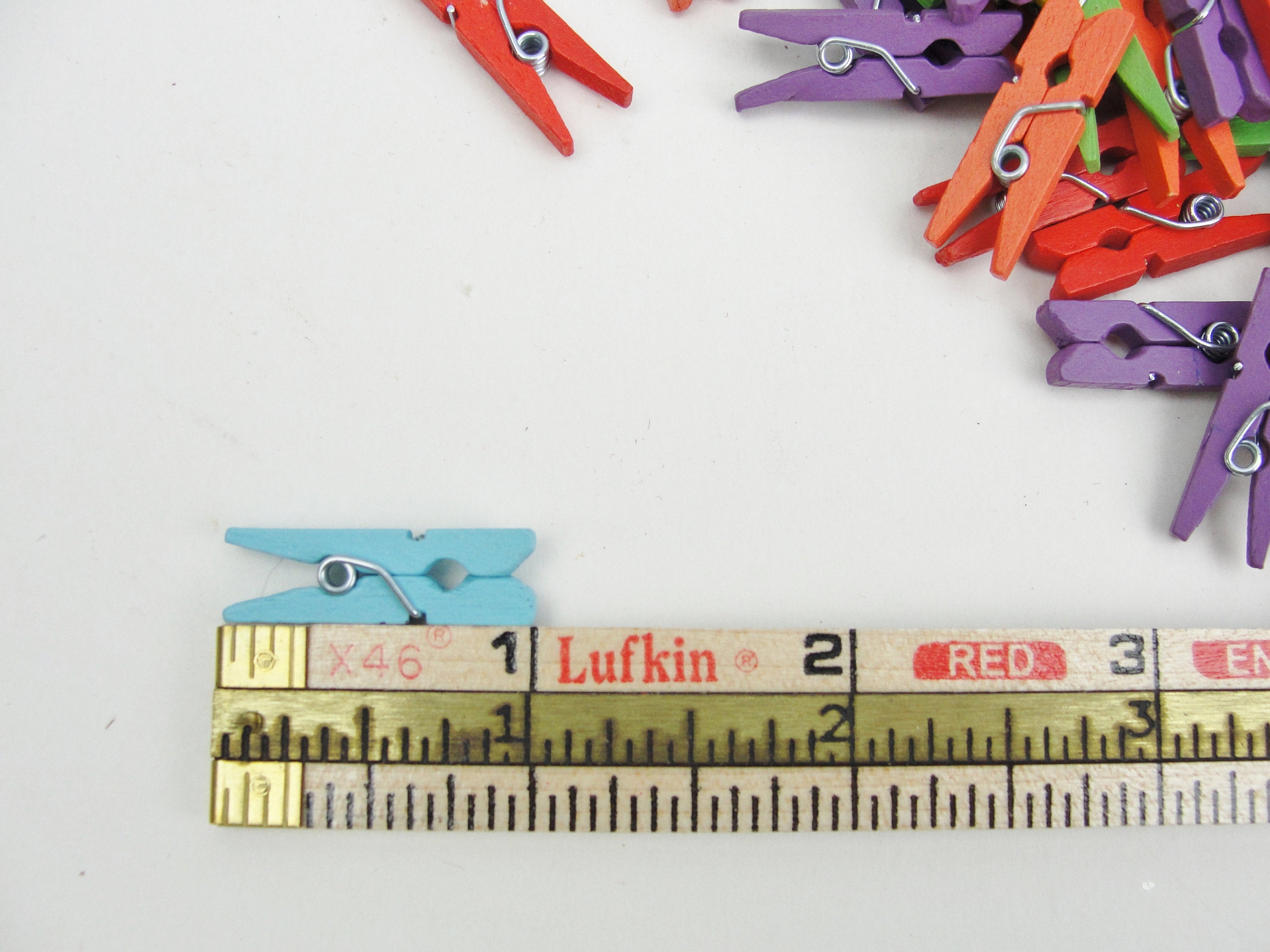 Tiny clothespins, 1 miniature clothespins choose your color